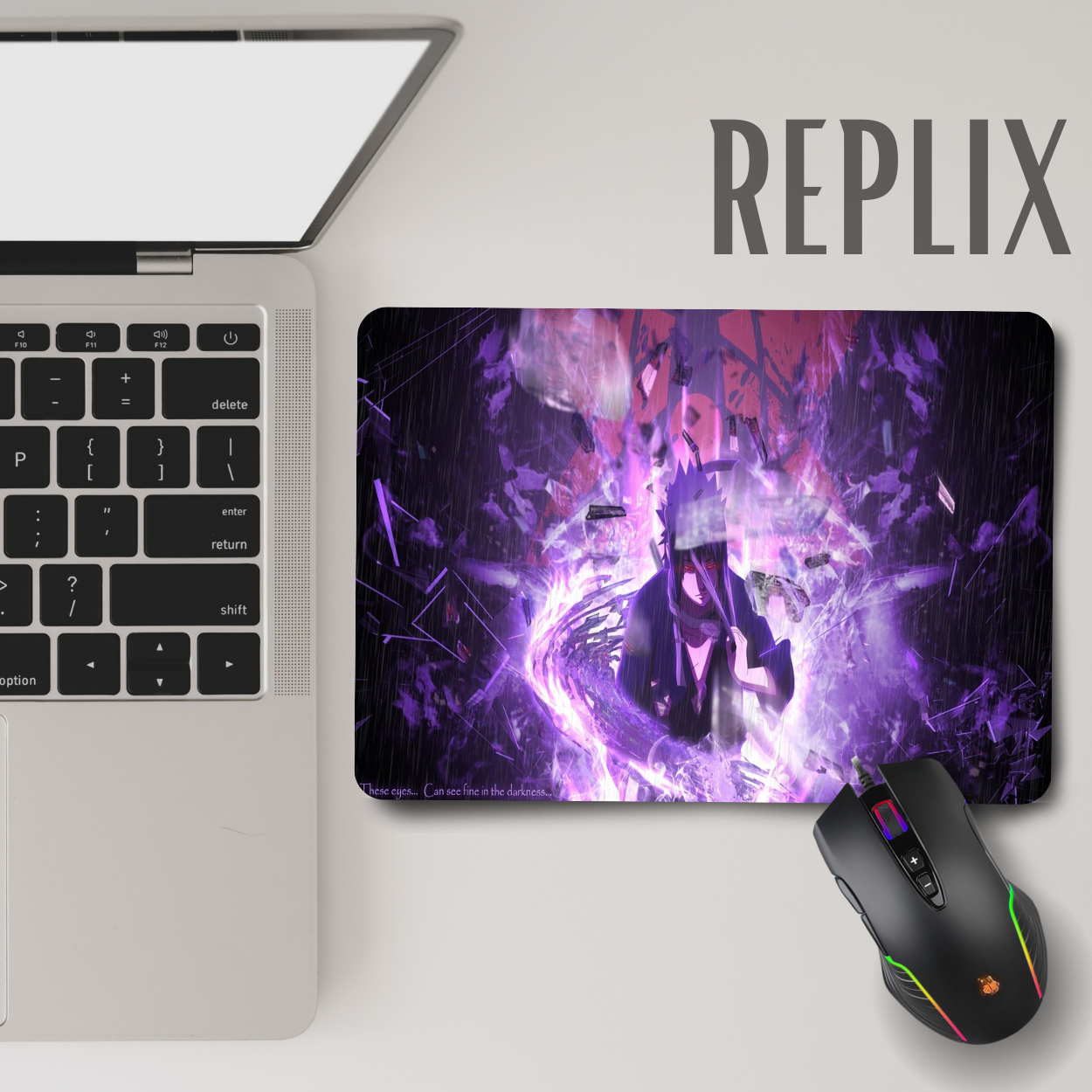Replix Anime Mouse Pad (9 inch x 7 inch) - Sasuke 5 Printed Mousepad Mousepad