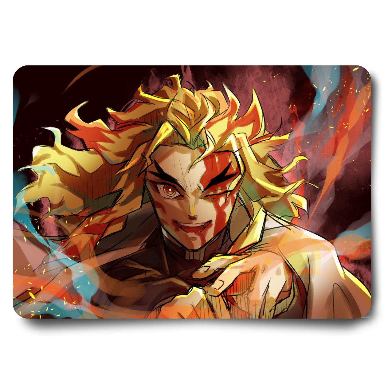 Replix Anime Mouse Pad (9 inch x 7 inch) - Rengoku Printed Mousepad