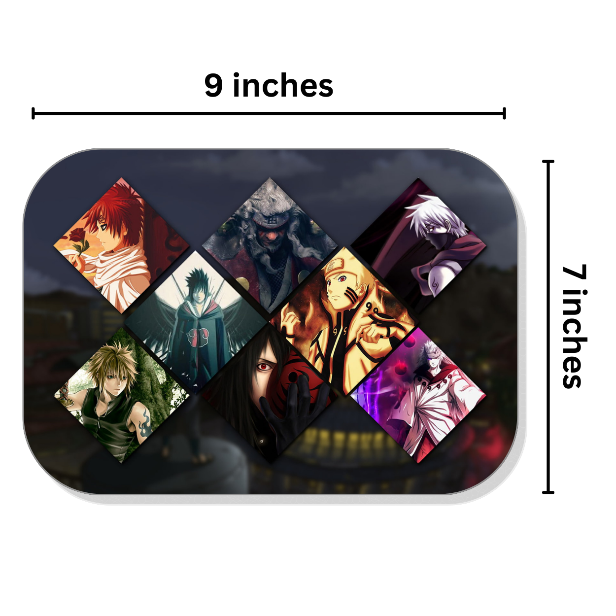 Replix Anime Mouse Pad (9 inch x 7 inch) - Naruto Mix Printed Mousepad Mousepad