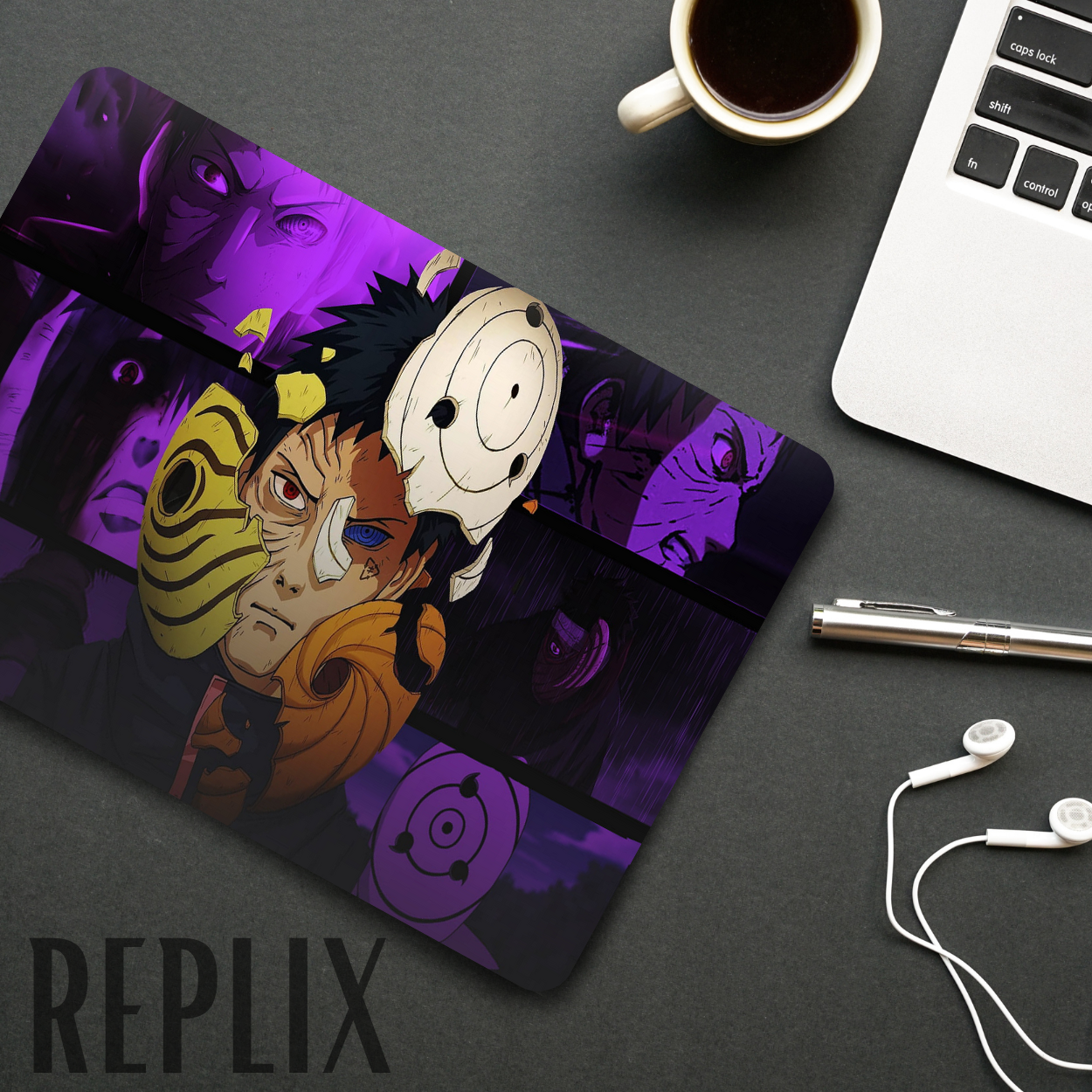 Replix Anime Mouse Pad (9 inch x 7 inch) - Purple Obito Printed Mousepad Mousepad