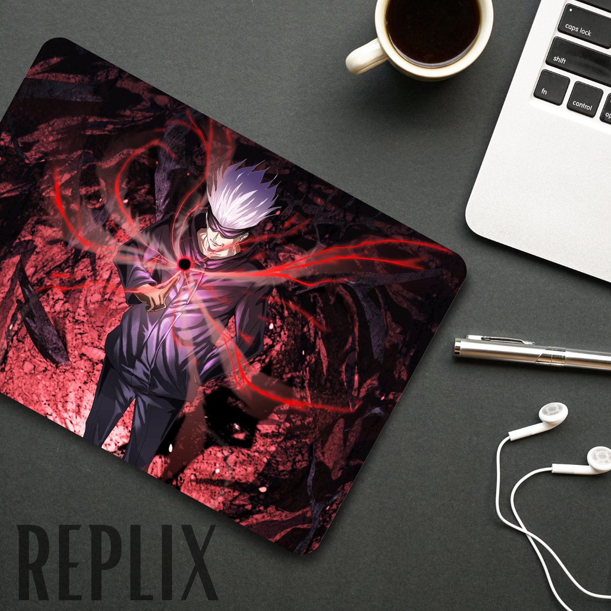 Replix Anime Mouse Pad (9 inch x 7 inch) - Gojo 2 Printed Mousepad Mousepad