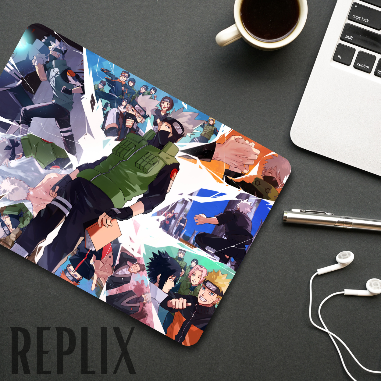 Replix Anime Mouse Pad (9 inch x 7 inch) - Kakashi 1 Printed Mousepad Mousepad