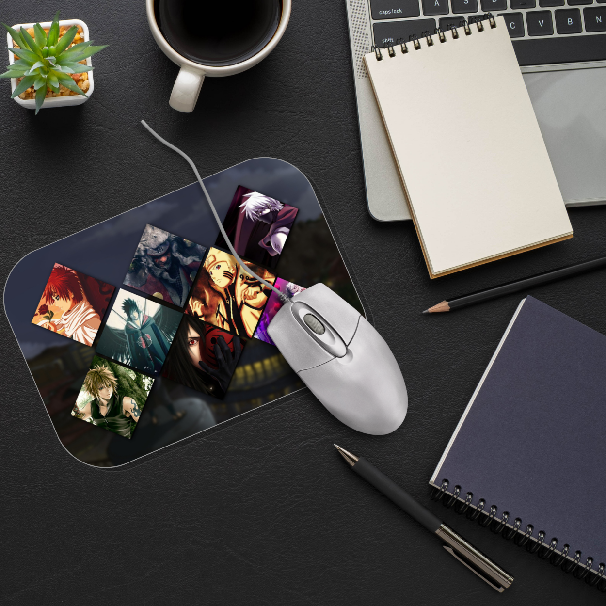 Replix Anime Mouse Pad (9 inch x 7 inch) - Naruto Mix Printed Mousepad Mousepad