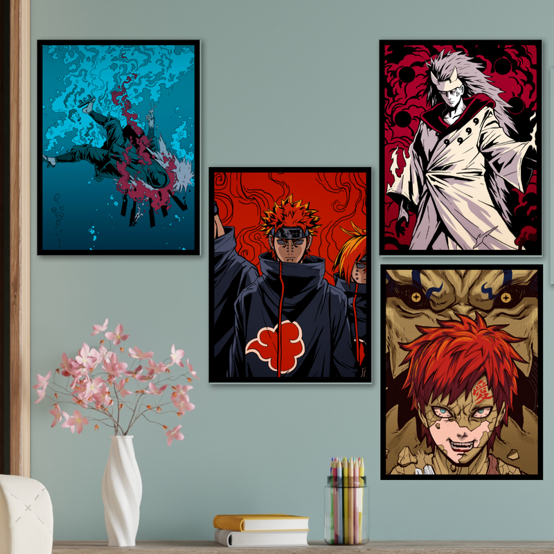 Amazon.com: Anime Poster 5 Piece HD Print Japanese Jujutsu Kaisen Canvas  Wall Art for Living Room Home Decor Gifts Framed: Posters & Prints