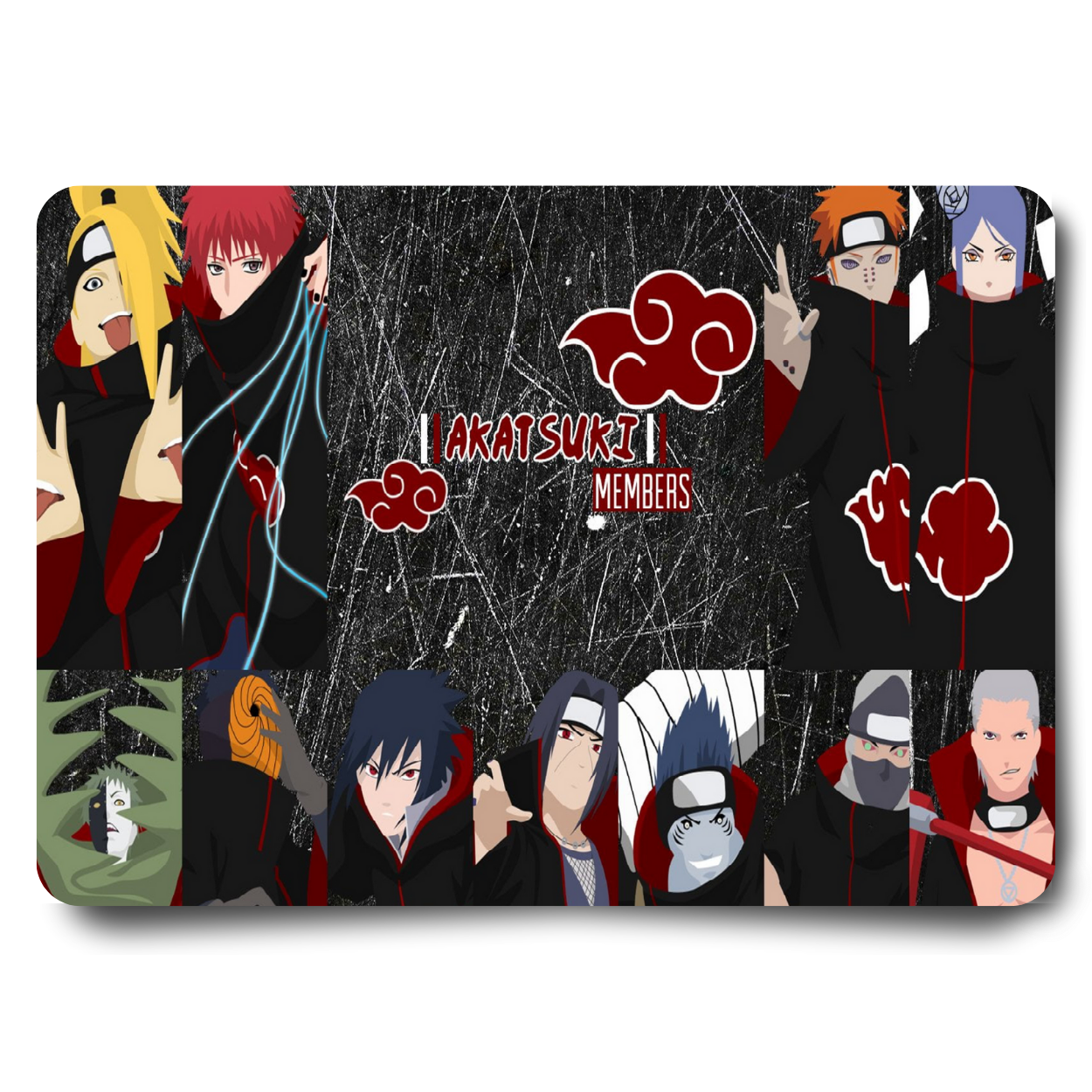 Replix Anime Mouse Pad (9 inch x 7 inch) - Akatsuki Team Printed Mousepad Mousepad