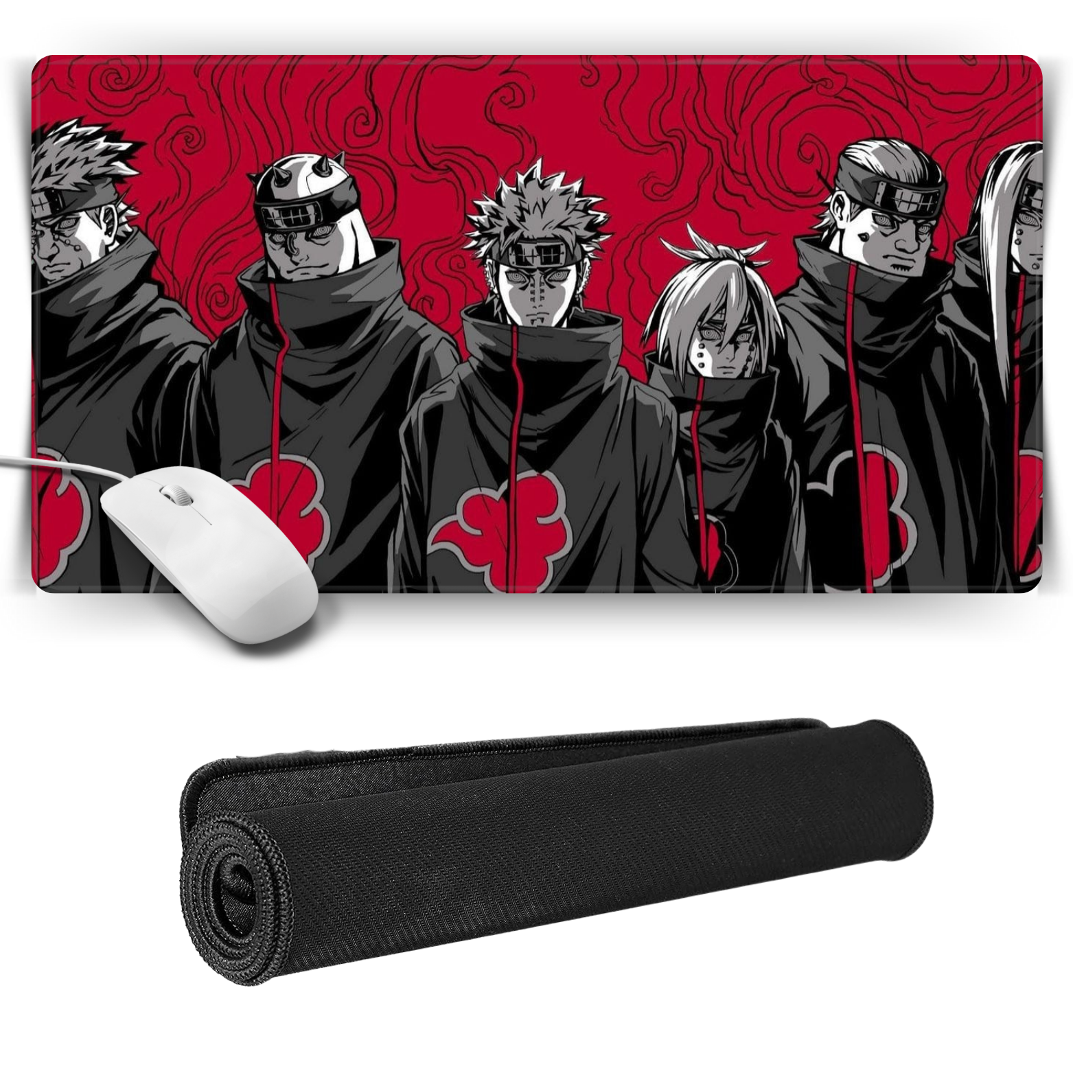 Replix Large Akatsuki Anime Printed Mousepad with Smooth Mouse Control Mouse Pad for Laptop Mousepad