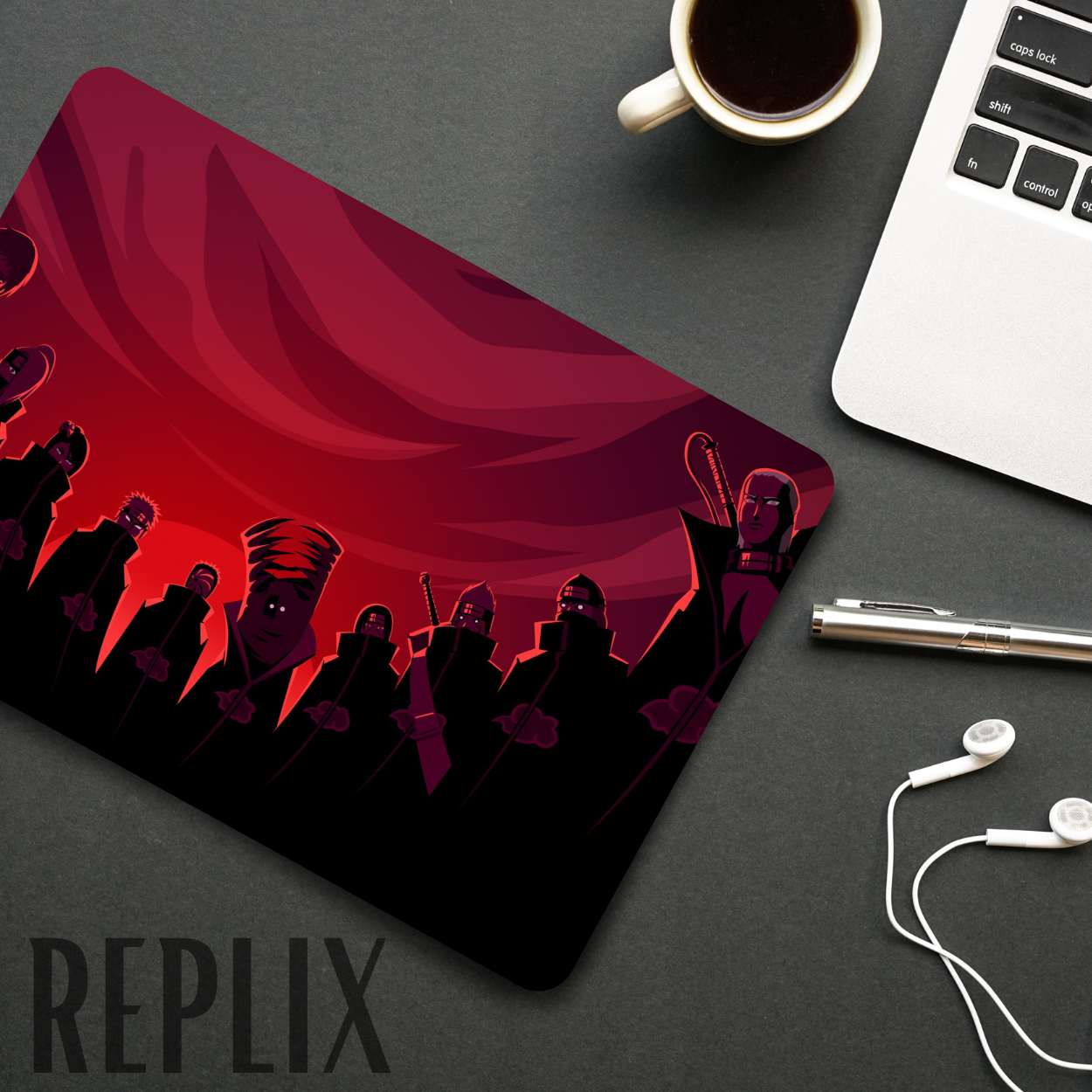 Replix Anime Mouse Pad (9 inch x 7 inch) - Akatsuki 3 Printed Mousepad Mousepad