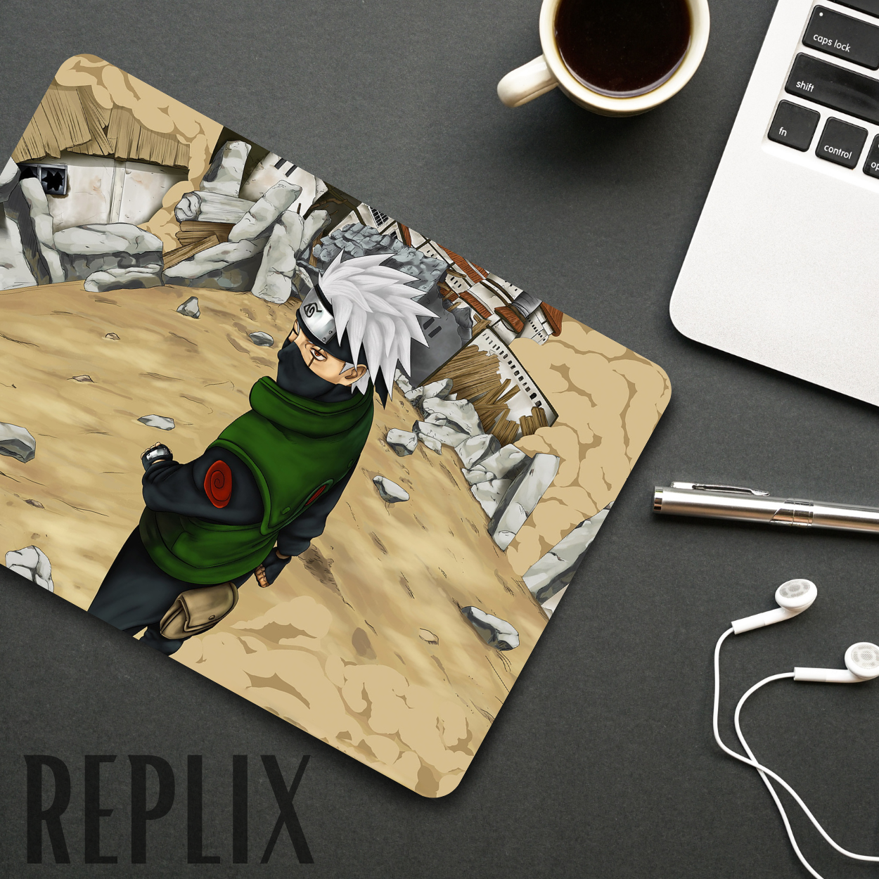 Replix Anime Mouse Pad (9 inch x 7 inch) - Kakashi 3 Printed Mousepad Mousepad