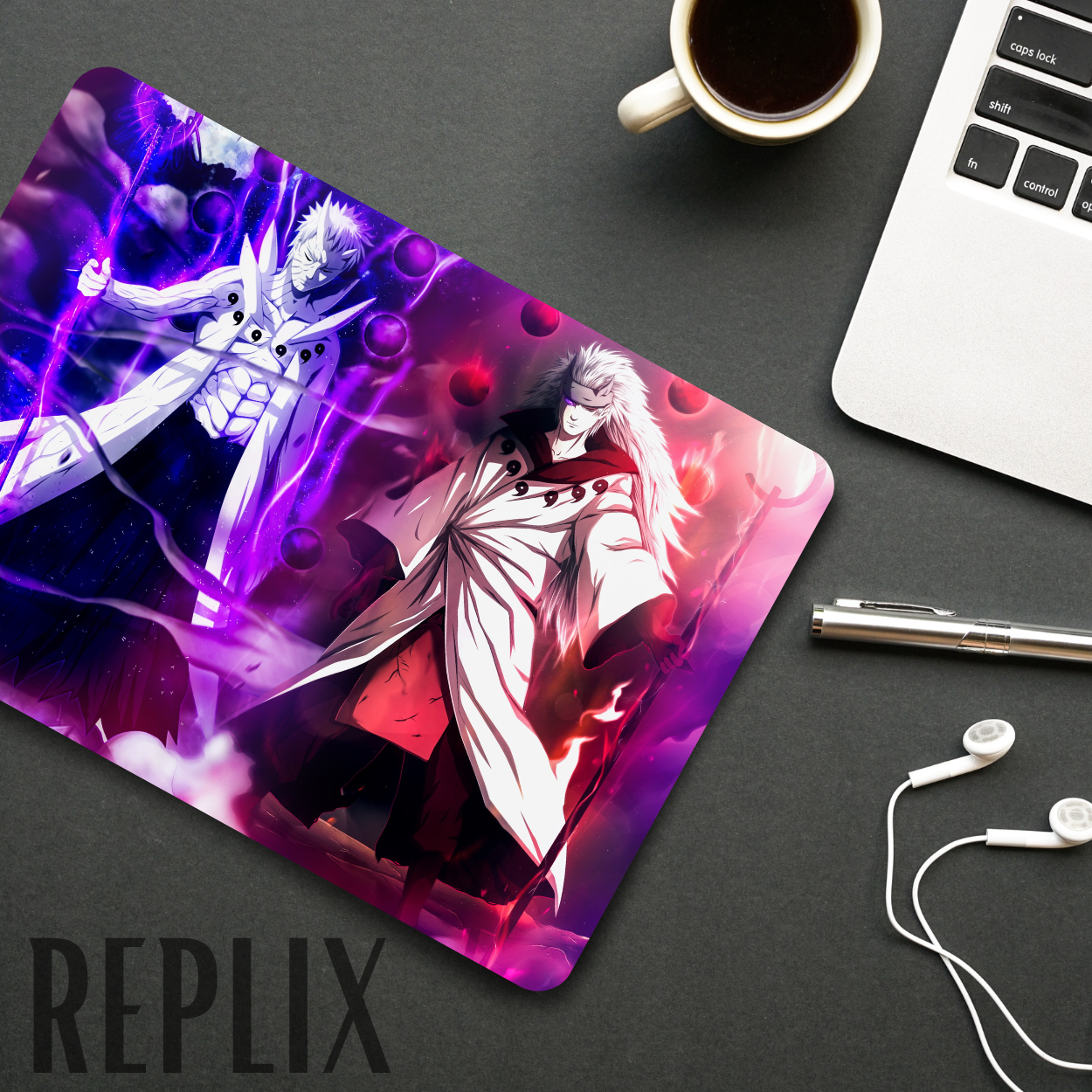Replix Anime Mouse Pad (9 inch x 7 inch) - Madara Obito Printed Mousepad Mousepad