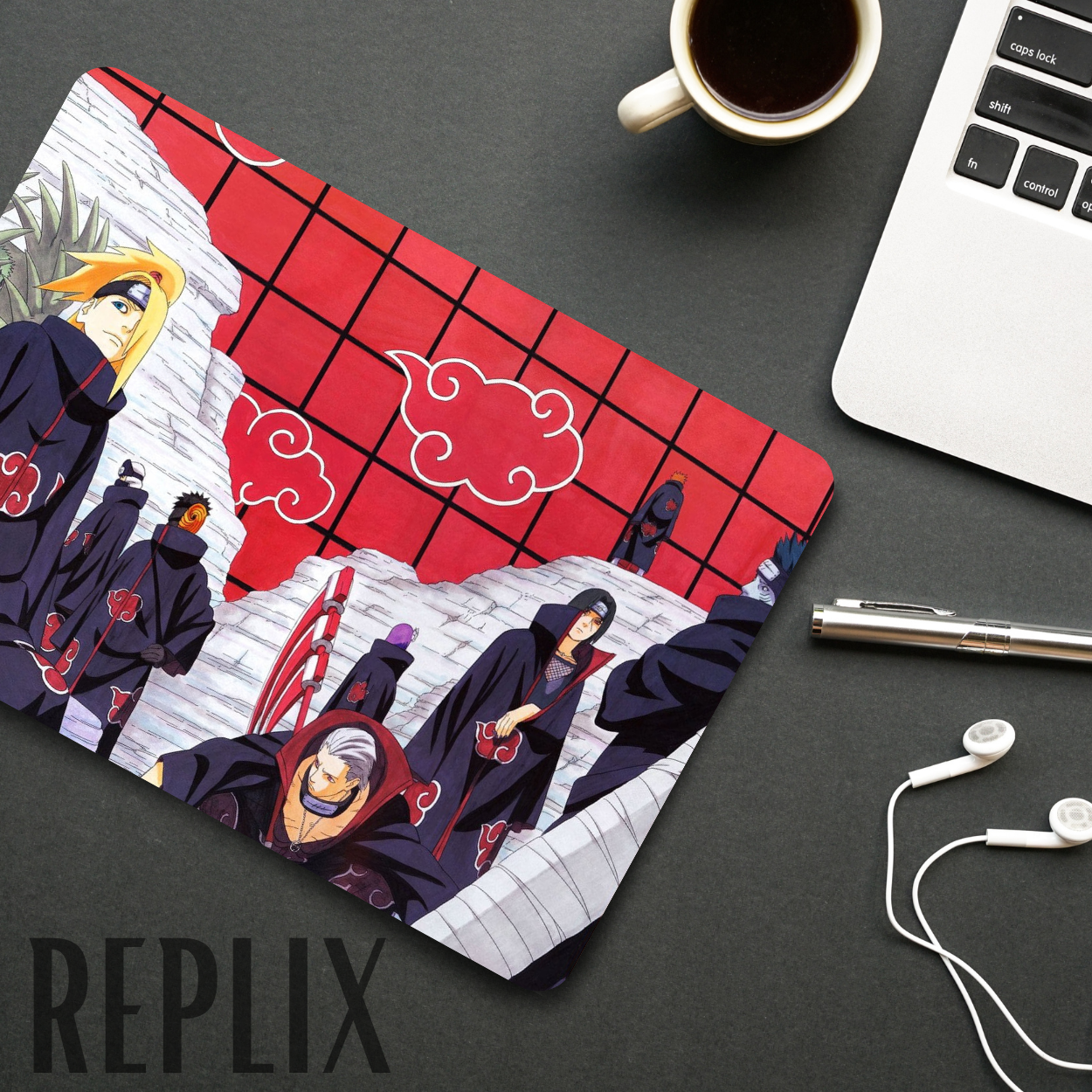 Replix Anime Mouse Pad (9 inch x 7 inch) - Akatsuki 4 Printed Mousepad Mousepad