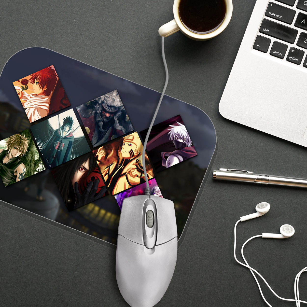 Replix Anime Mouse Pad (9 inch x 7 inch) - Naruto Mix Printed Mousepad Mousepad