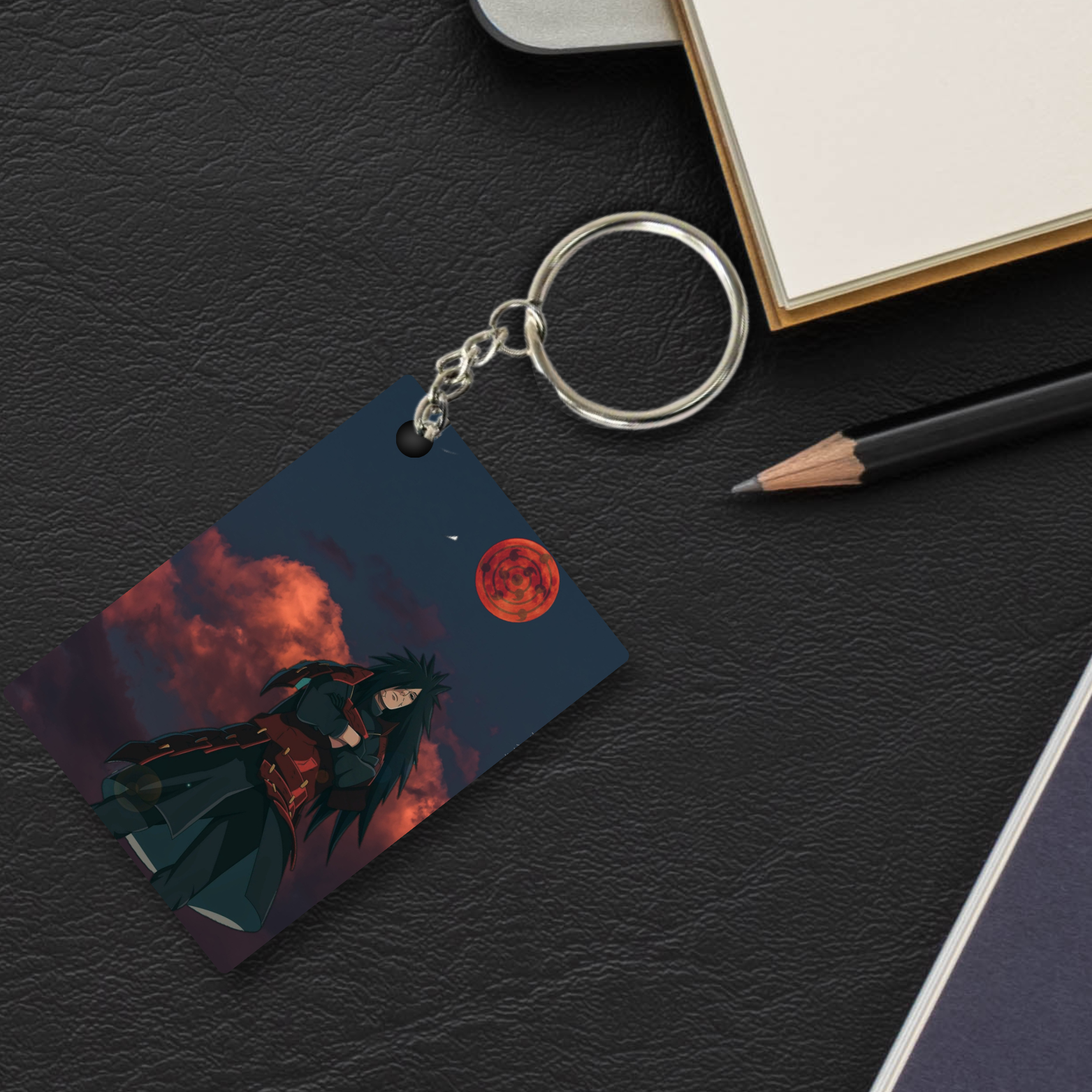 Replix Premium (Pack Of 4) Anime Printed Keychain For Bike, Scooty, Car, Acrylic Keyholder (Naruto 5)