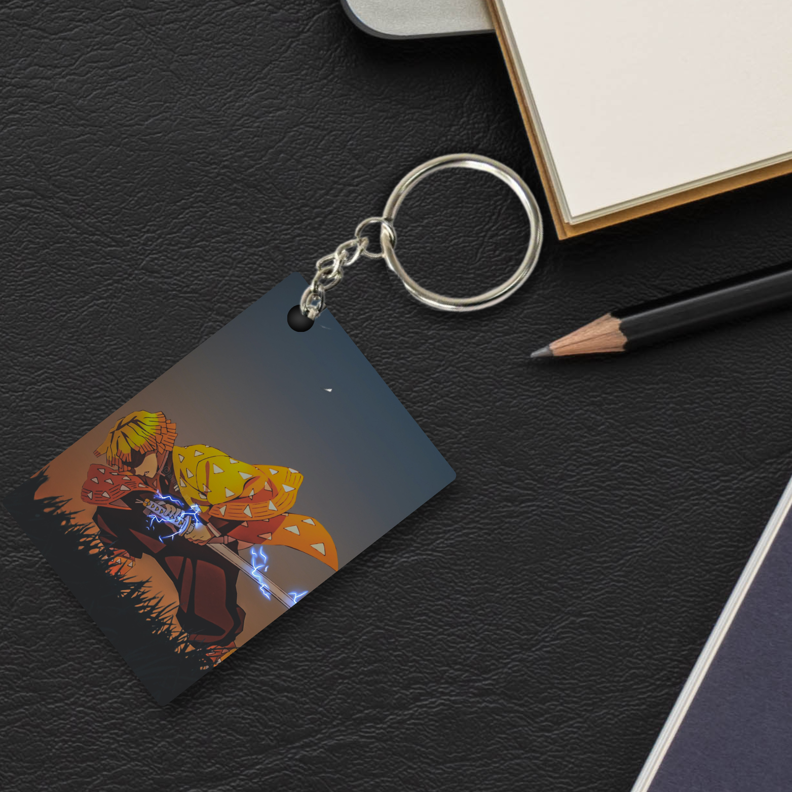 Replix Premium (Pack Of 4) Anime Printed Keychain For Bike, Scooty, Car, Acrylic Keyholder (Naruto 5)