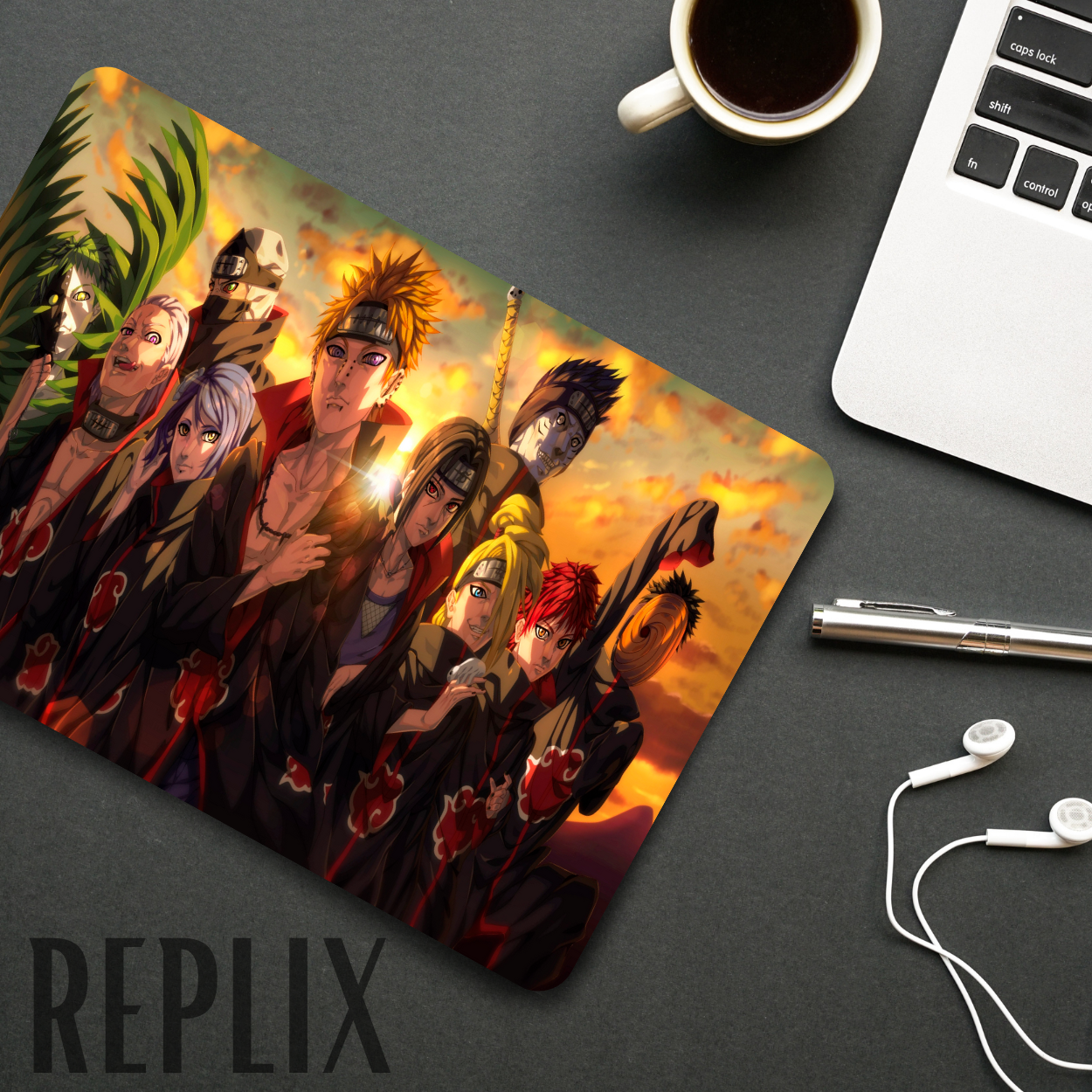 Replix Anime Mouse Pad (9 inch x 7 inch) - Akatsuki 6 Printed Mousepad Mousepad