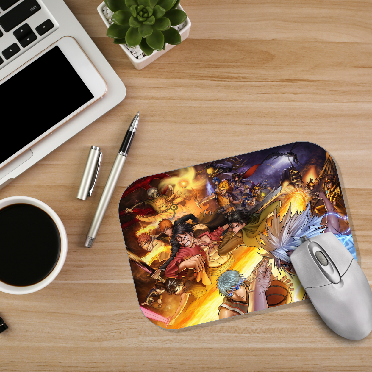 Replix Anime Mouse Pad (9 inch x 7 inch) - Anime Mix Printed Mousepad Mousepad