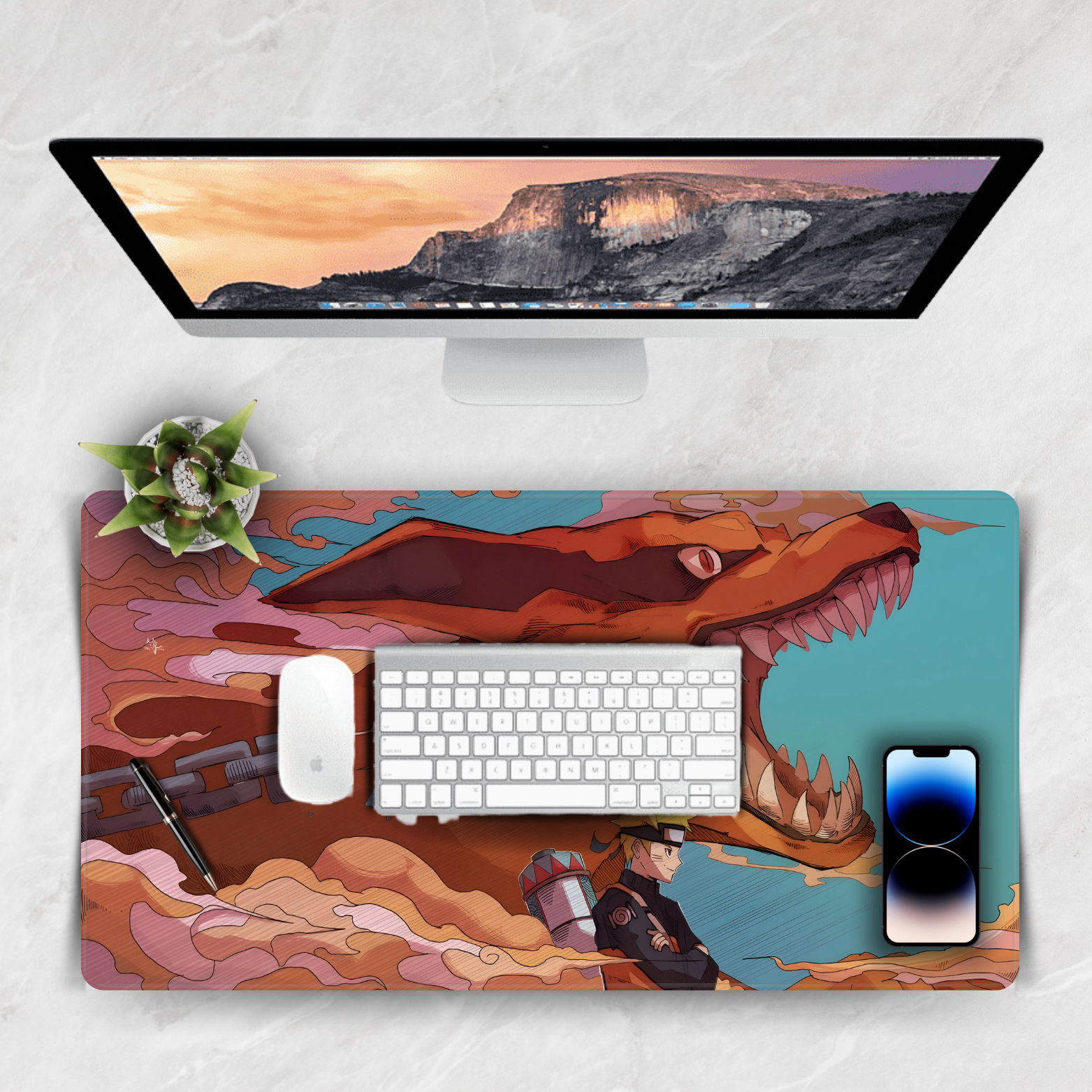 Replix Large Naruto 1 Anime Printed Mousepad with Smooth Mouse Control Mouse Pad for Laptop Mousepad