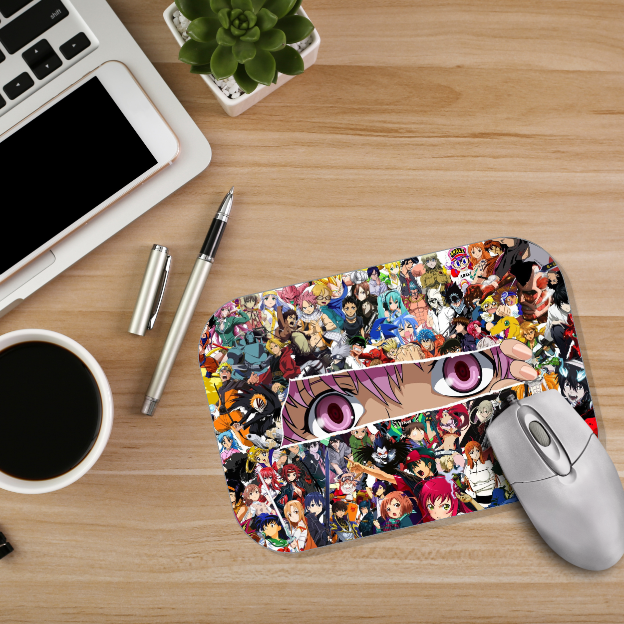 Replix Anime Mouse Pad (9 inch x 7 inch) - Eyes Printed Mousepad Mousepad