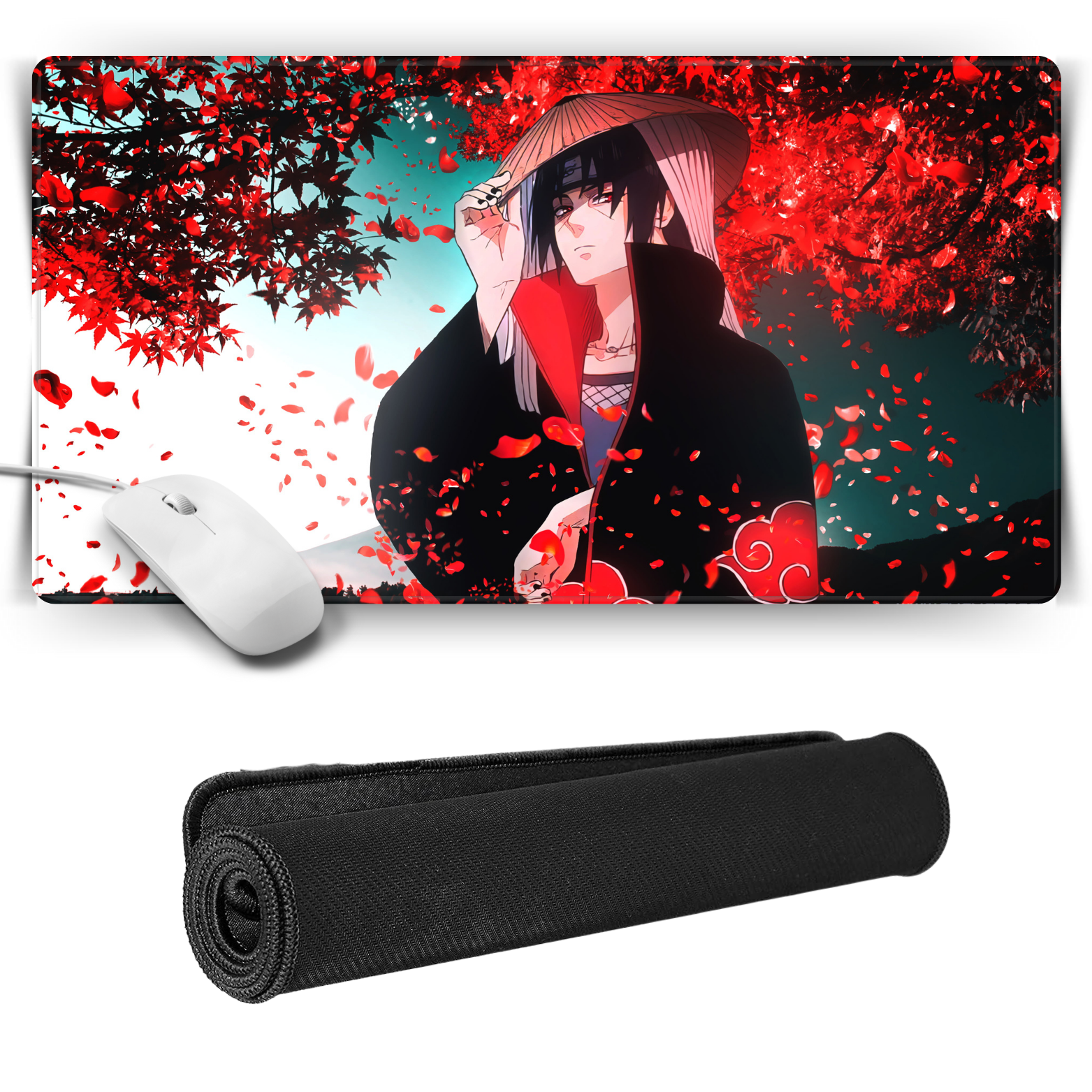 Replix Large Itachi 10 Anime Printed Mousepad with Smooth Mouse Control Mouse Pad for Laptop Mousepad