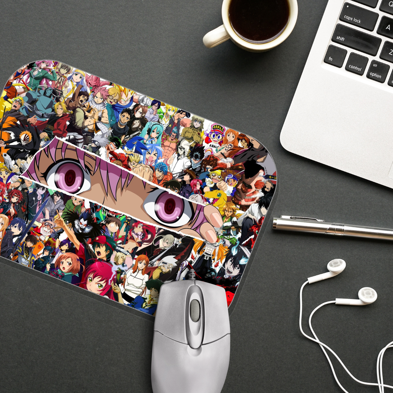 Replix Anime Mouse Pad (9 inch x 7 inch) - Eyes Printed Mousepad Mousepad