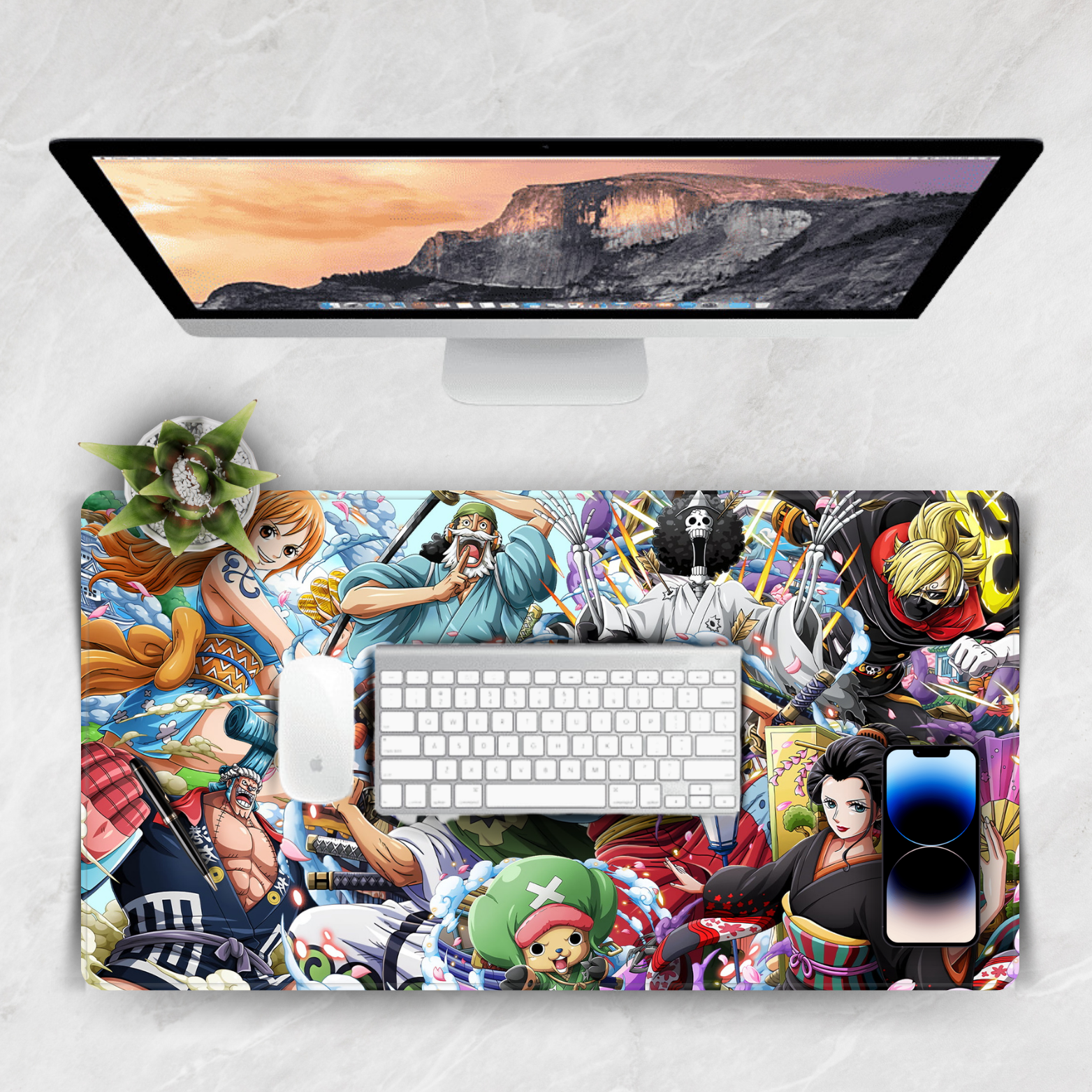 Replix Large One Piece Anime Printed Mousepad with Smooth Mouse Control Mouse Pad for Laptop Mousepad