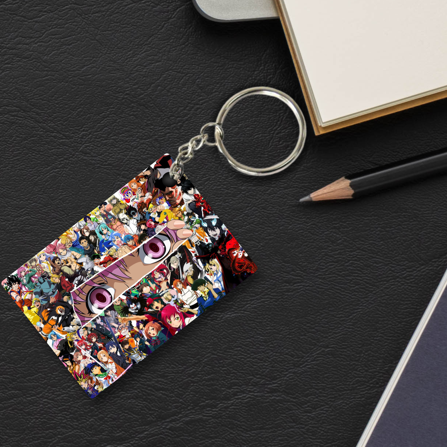 Replix Premium (Pack Of 4) Anime Printed Keychain For Bike, Scooty, Car, Acrylic Keyholder (Naruto 4)