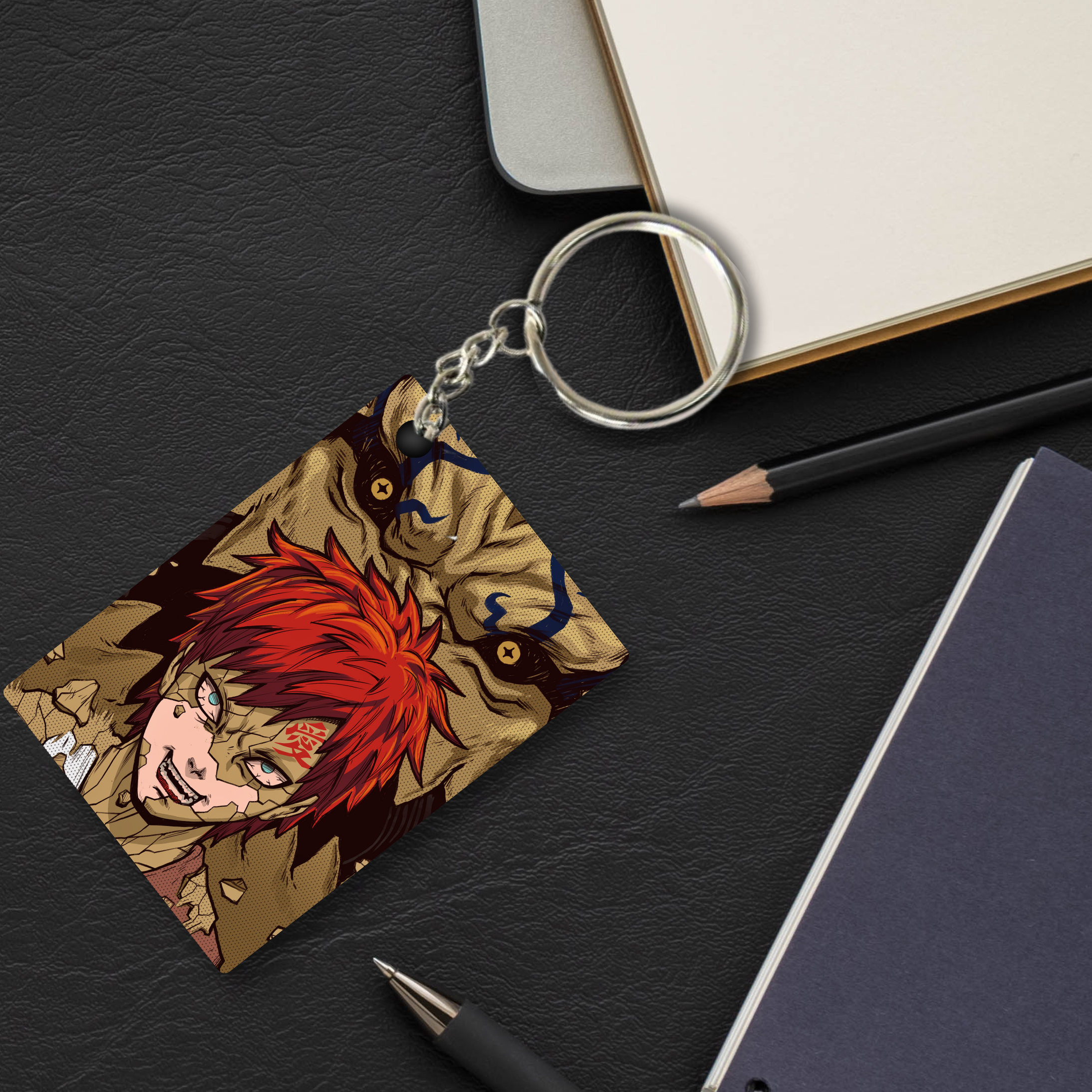 Replix Premium (Pack Of 4) Anime Printed Keychain For Bike, Scooty, Car, Acrylic Keyholder (Naruto 9)