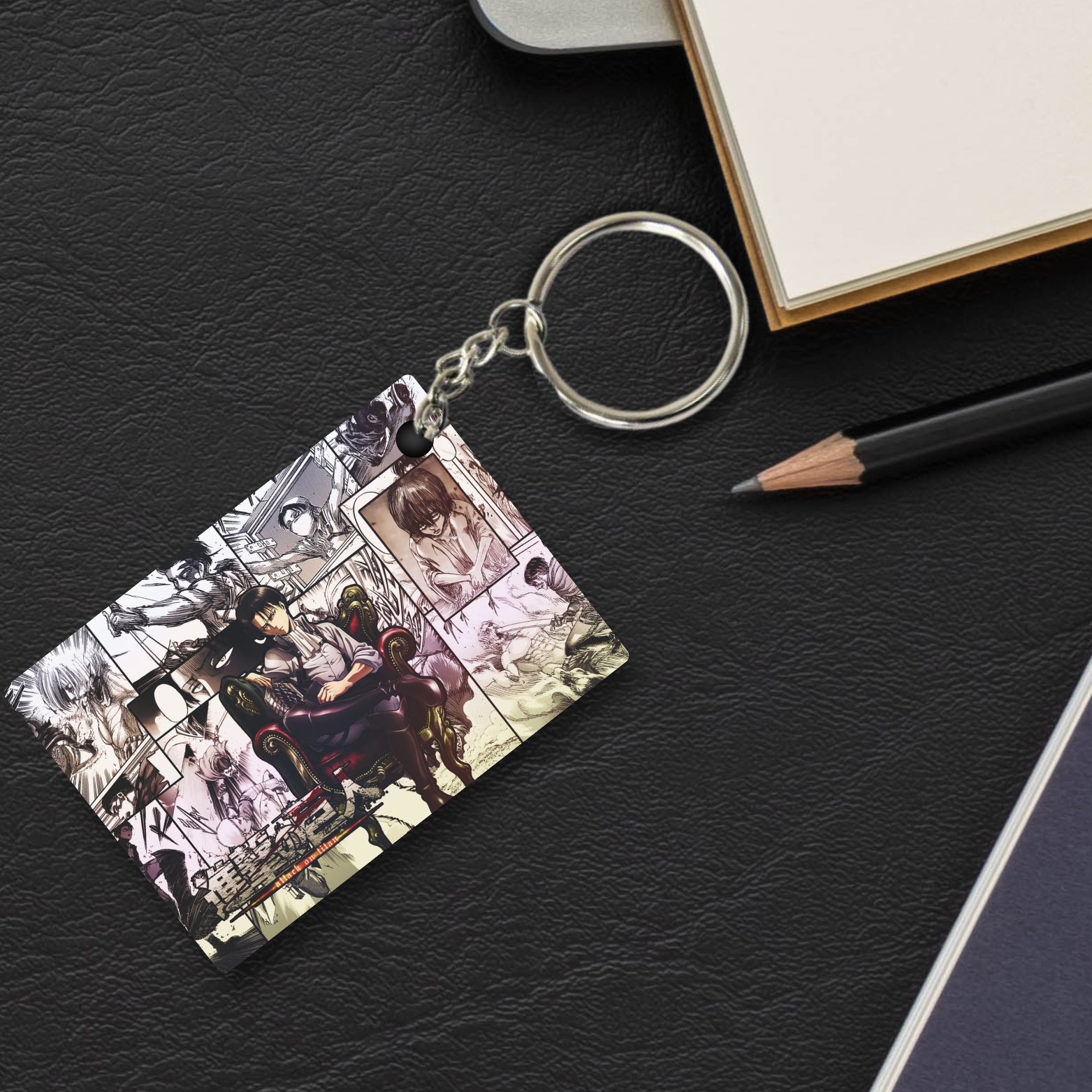 Replix Premium (Pack Of 4) Anime Printed Keychain For Bike, Scooty, Car, Acrylic Keyholder (Naruto 4)