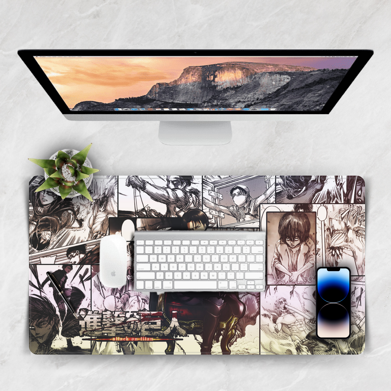 Replix Large Levi Anime Printed Mousepad with Smooth Mouse Control Mouse Pad for Laptop Mousepad