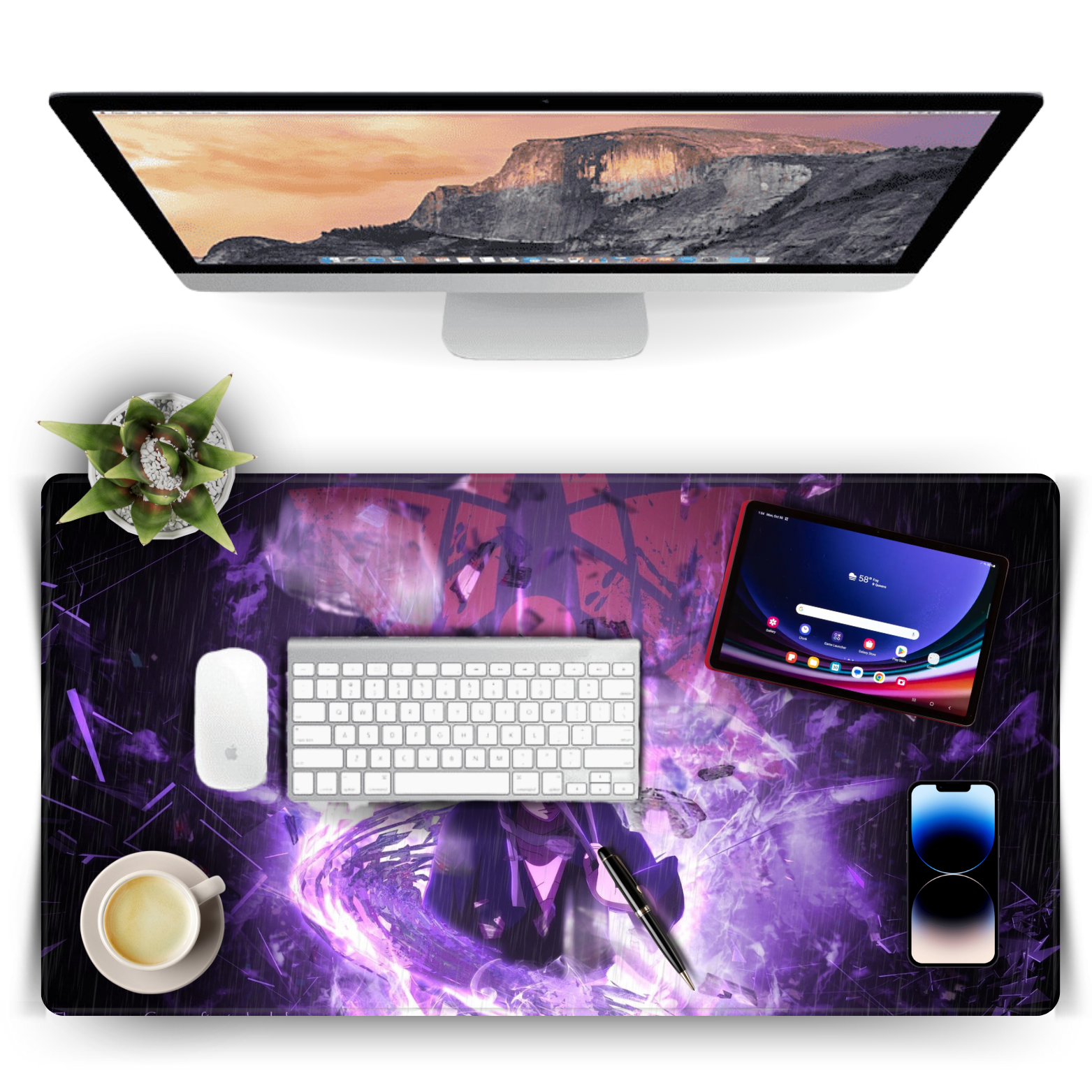 Replix Large Sasuke 1 Anime Printed Mousepad with Smooth Mouse Control Mouse Pad for Laptop Mousepad