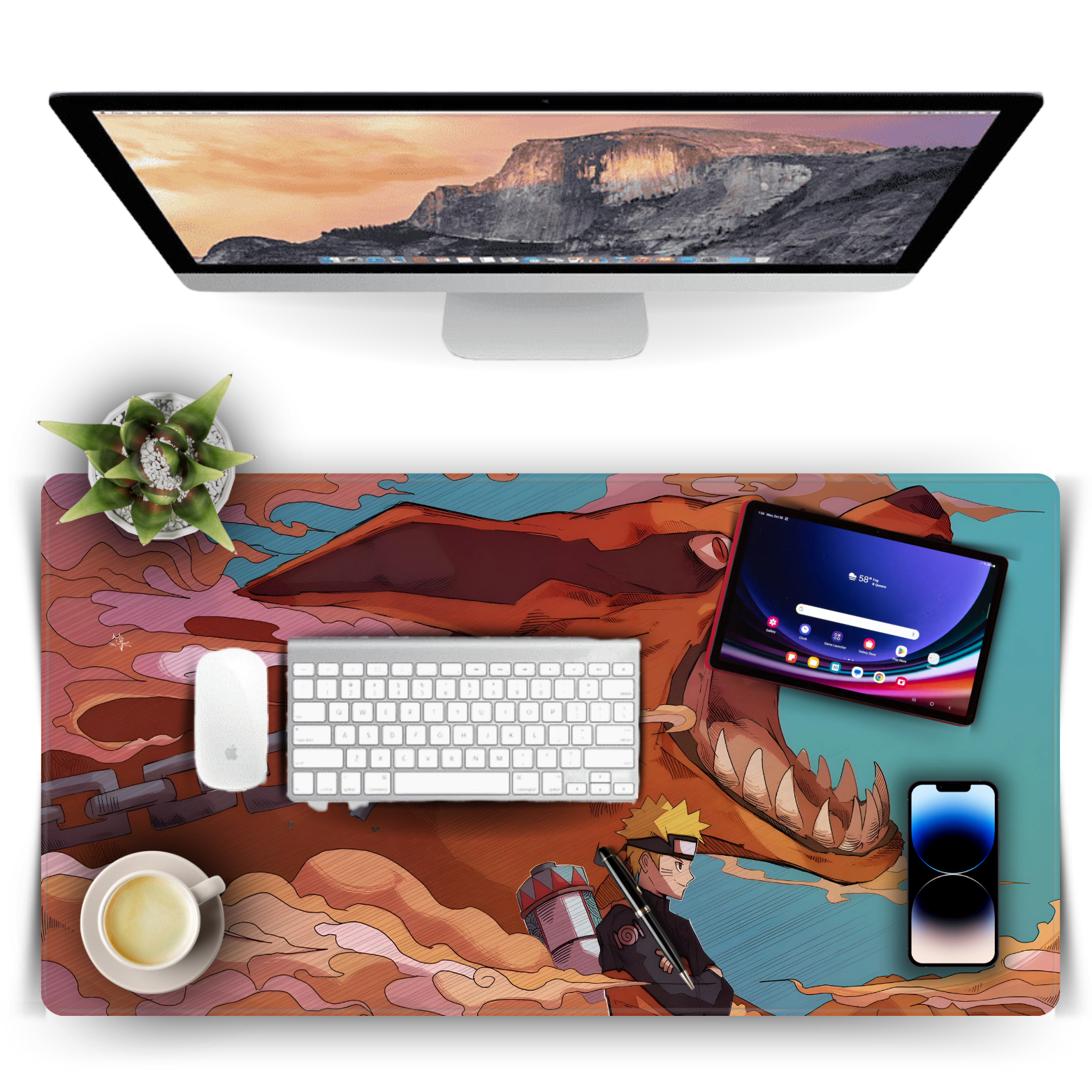 Replix Large Naruto 1 Anime Printed Mousepad with Smooth Mouse Control Mouse Pad for Laptop Mousepad