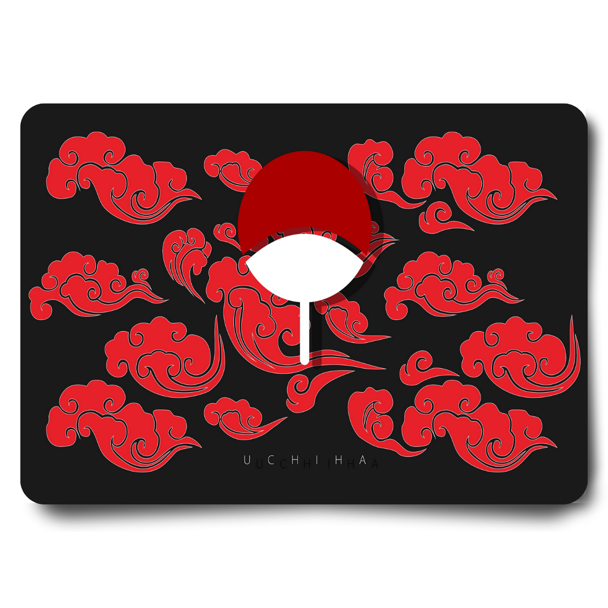 Replix Anime Mouse Pad (9 inch x 7 inch) - Uchiha Flag Printed Mousepad Mousepad