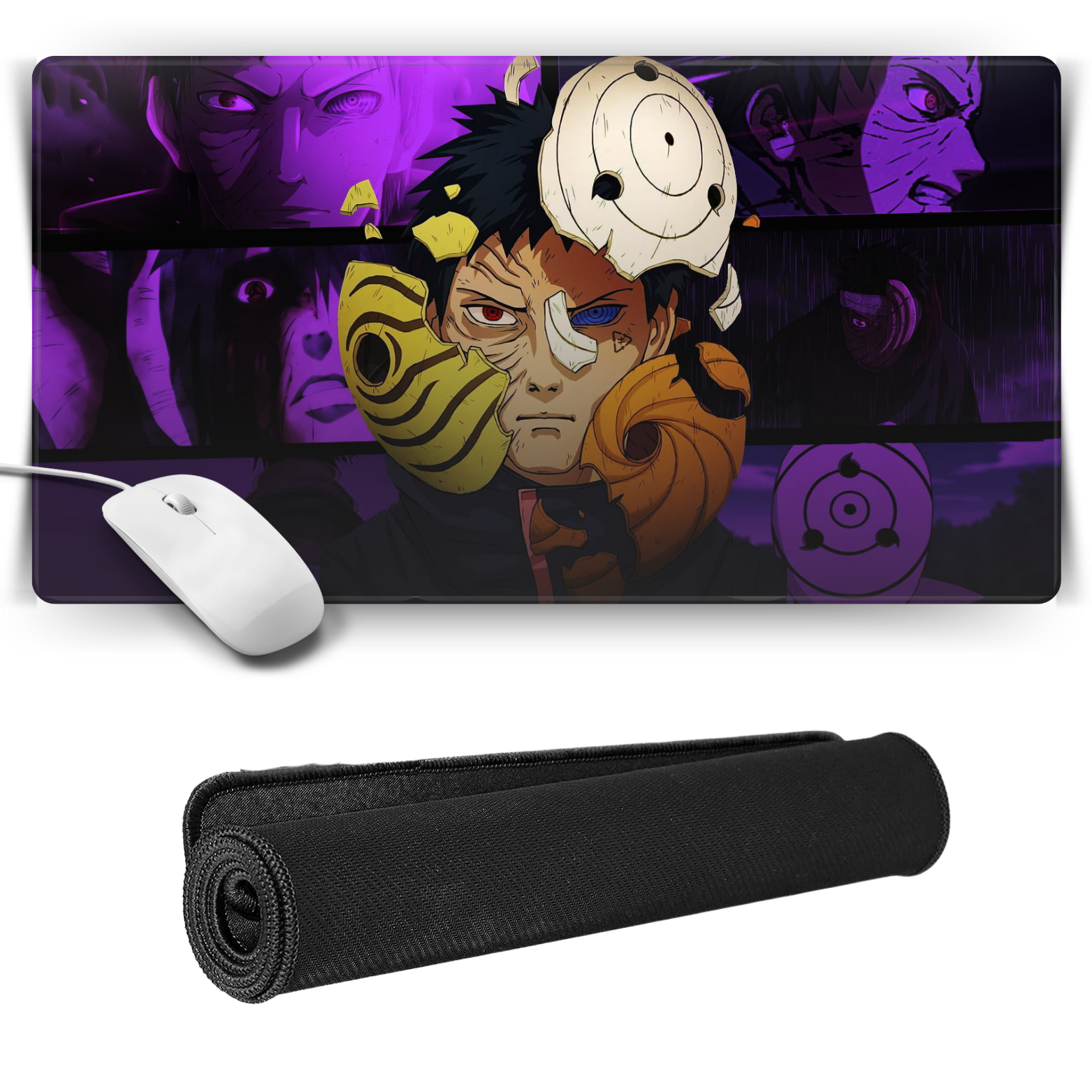 Replix Large Purple Obito Anime Printed Mousepad with Smooth Mouse Control Mouse Pad for Laptop Mousepad