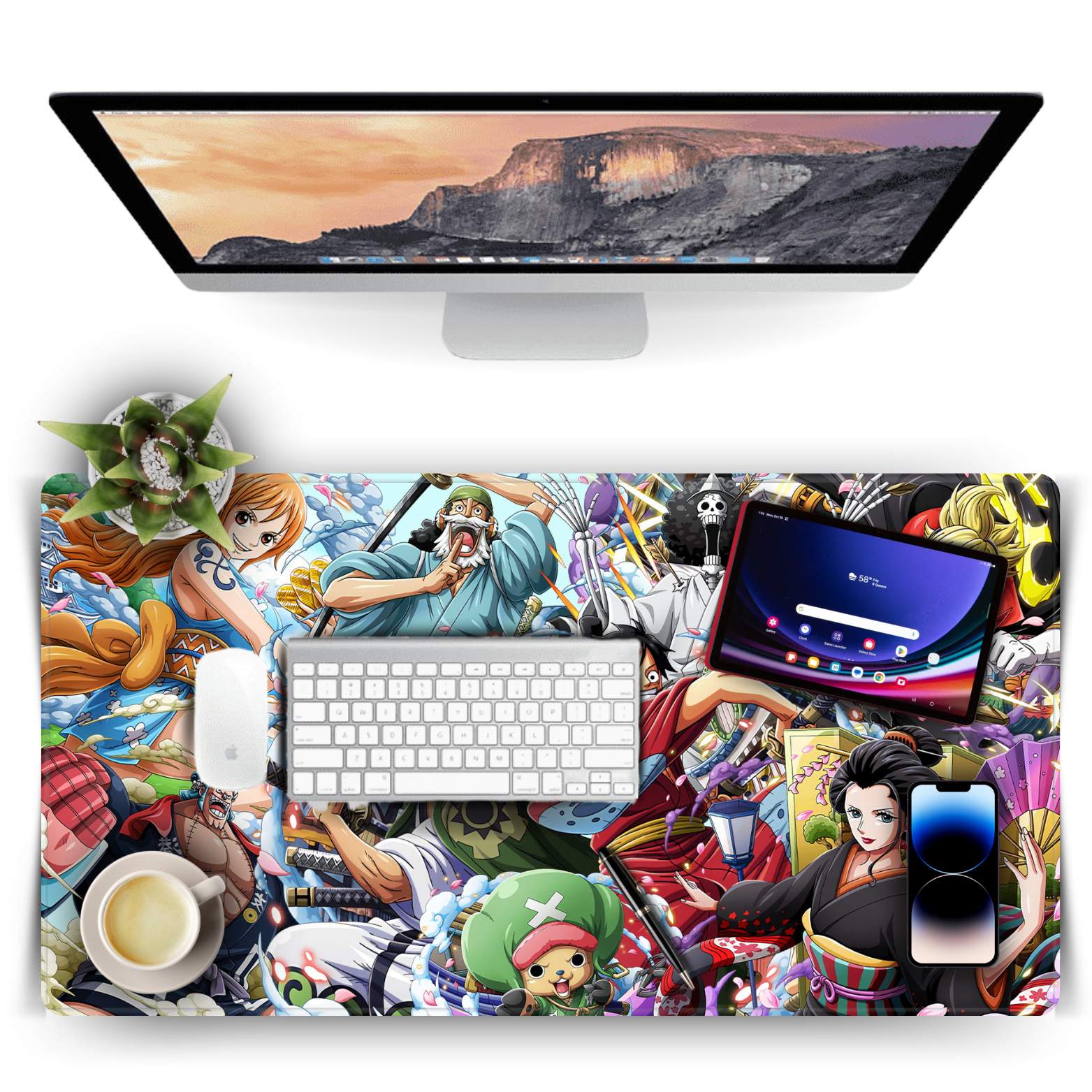Replix Large One Piece Anime Printed Mousepad with Smooth Mouse Control Mouse Pad for Laptop Mousepad