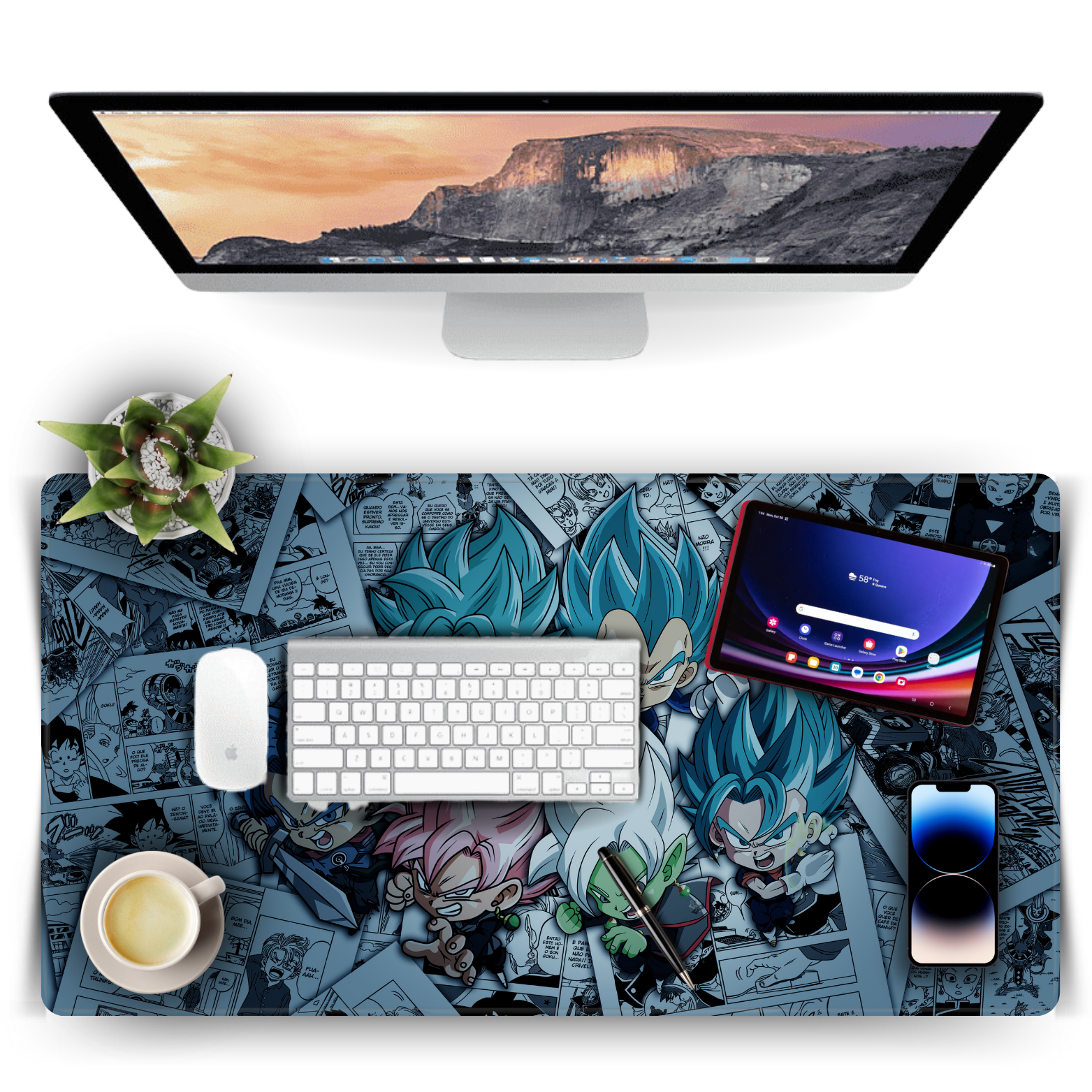 Replix Large Goku Anime Printed Mousepad with Smooth Mouse Control Mouse Pad for Laptop Mousepad