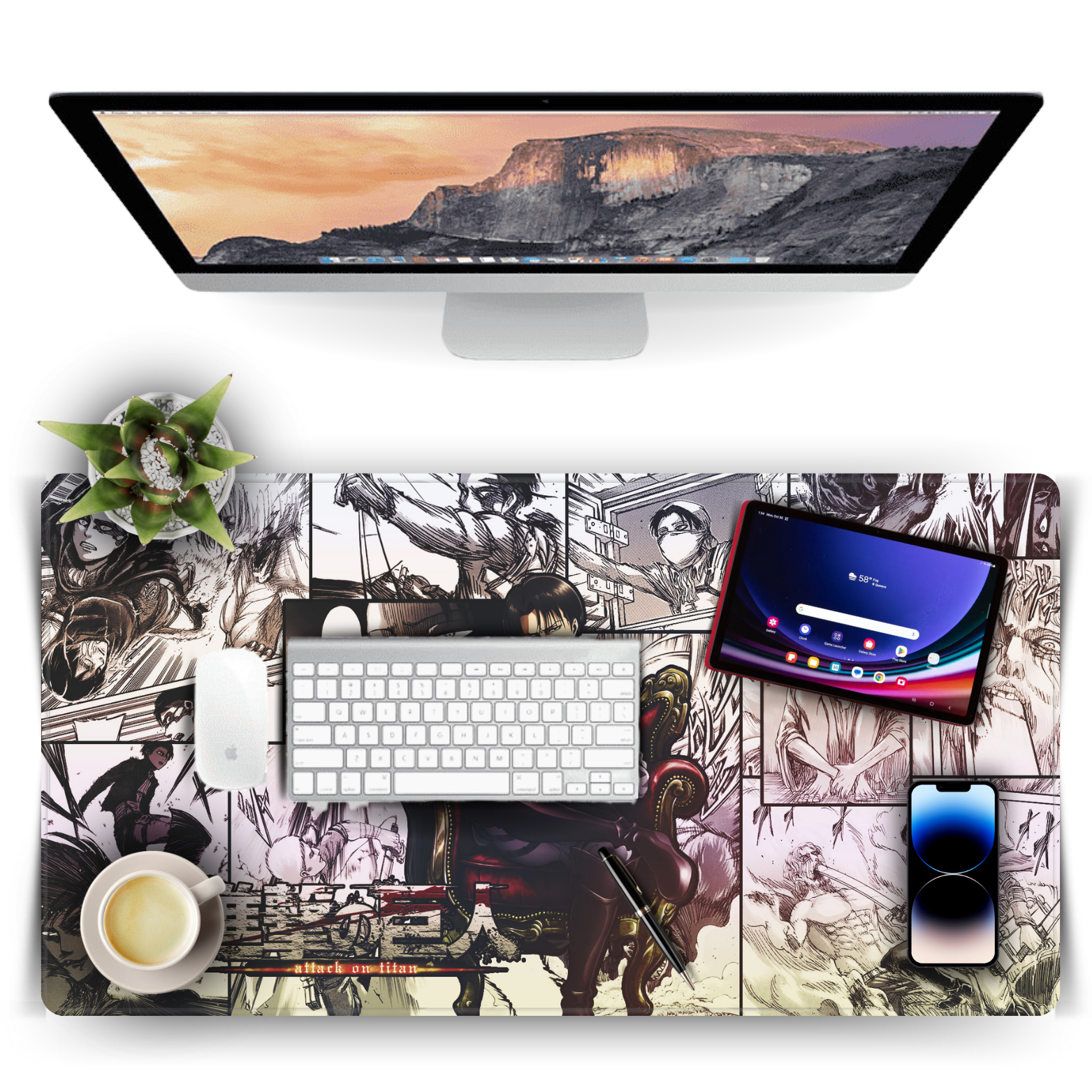 Replix Large Levi Anime Printed Mousepad with Smooth Mouse Control Mouse Pad for Laptop Mousepad