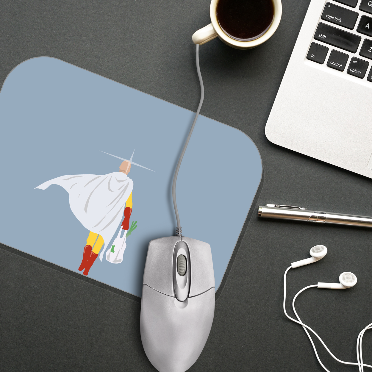 Replix Anime Mouse Pad (9 inch x 7 inch) - Sitama Printed Mousepad Mousepad