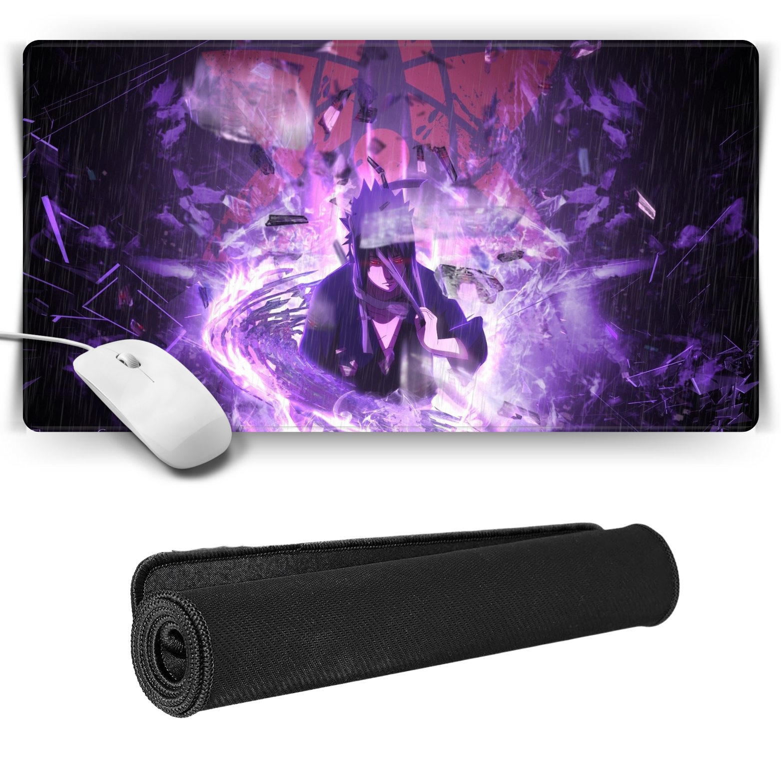 Replix Large Sasuke 1 Anime Printed Mousepad with Smooth Mouse Control Mouse Pad for Laptop Mousepad