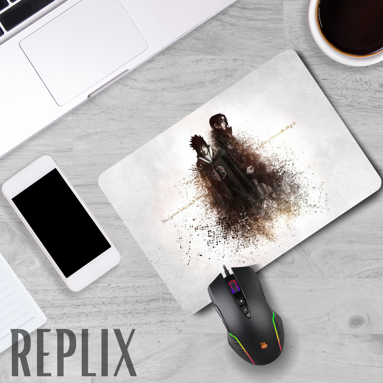 Replix Anime Mouse Pad (9 inch x 7 inch) - Itachi C Printed Mousepad Mousepad
