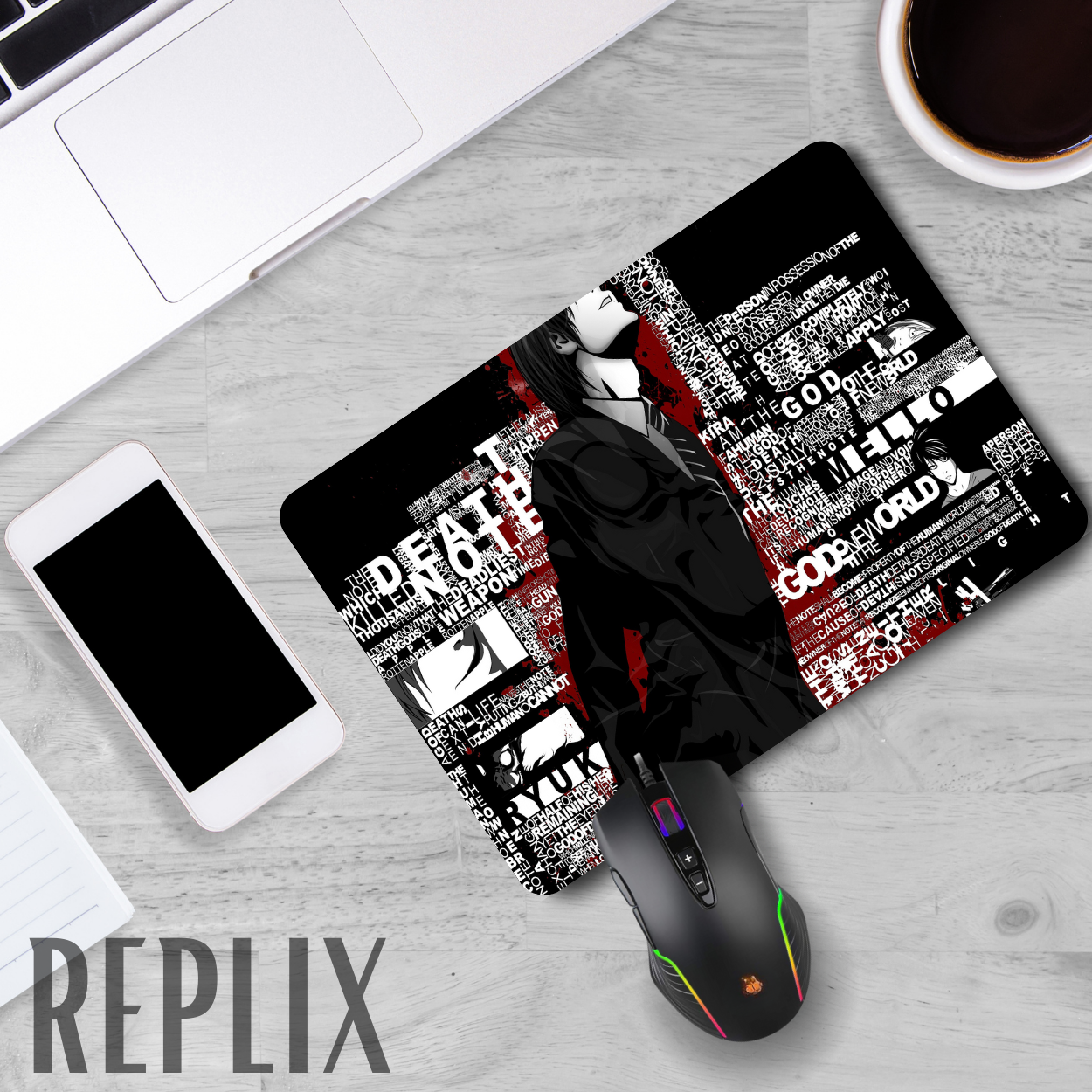 Replix Anime Mouse Pad (9 inch x 7 inch) - Death Note Printed Mousepad Mousepad