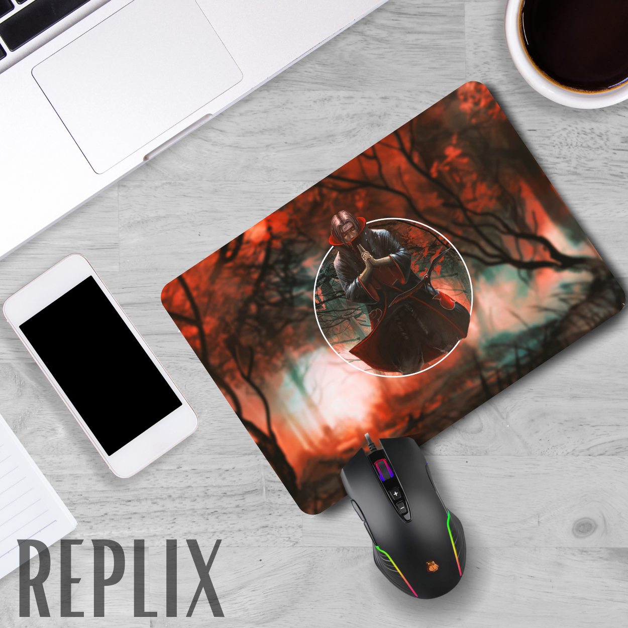 Replix Anime Mouse Pad (9 inch x 7 inch) - Itachi 1 Printed Mousepad