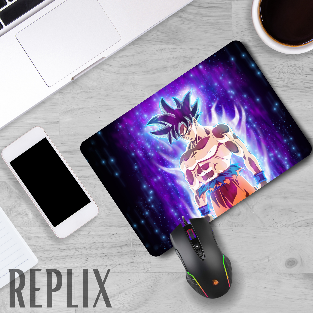 Replix Anime Mouse Pad (9 inch x 7 inch) - Goku Printed Mousepad