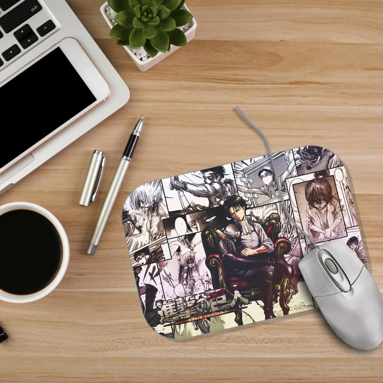 Replix Anime Mouse Pad (9 inch x 7 inch) - Captain Levi Printed Mousepad Mousepad