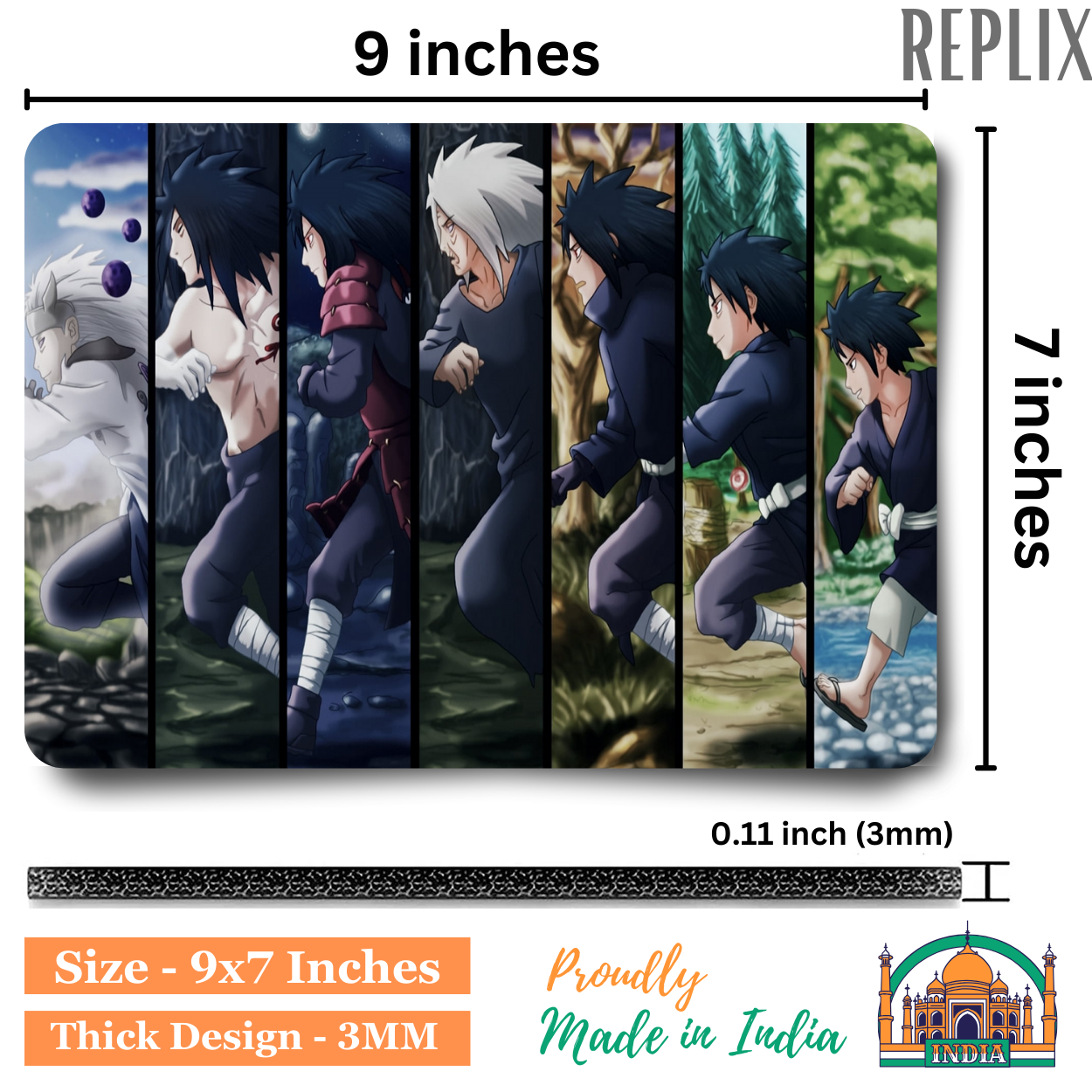 Replix Anime Mouse Pad (9 inch x 7 inch) - Madara New Life Printed Mousepad Mousepad