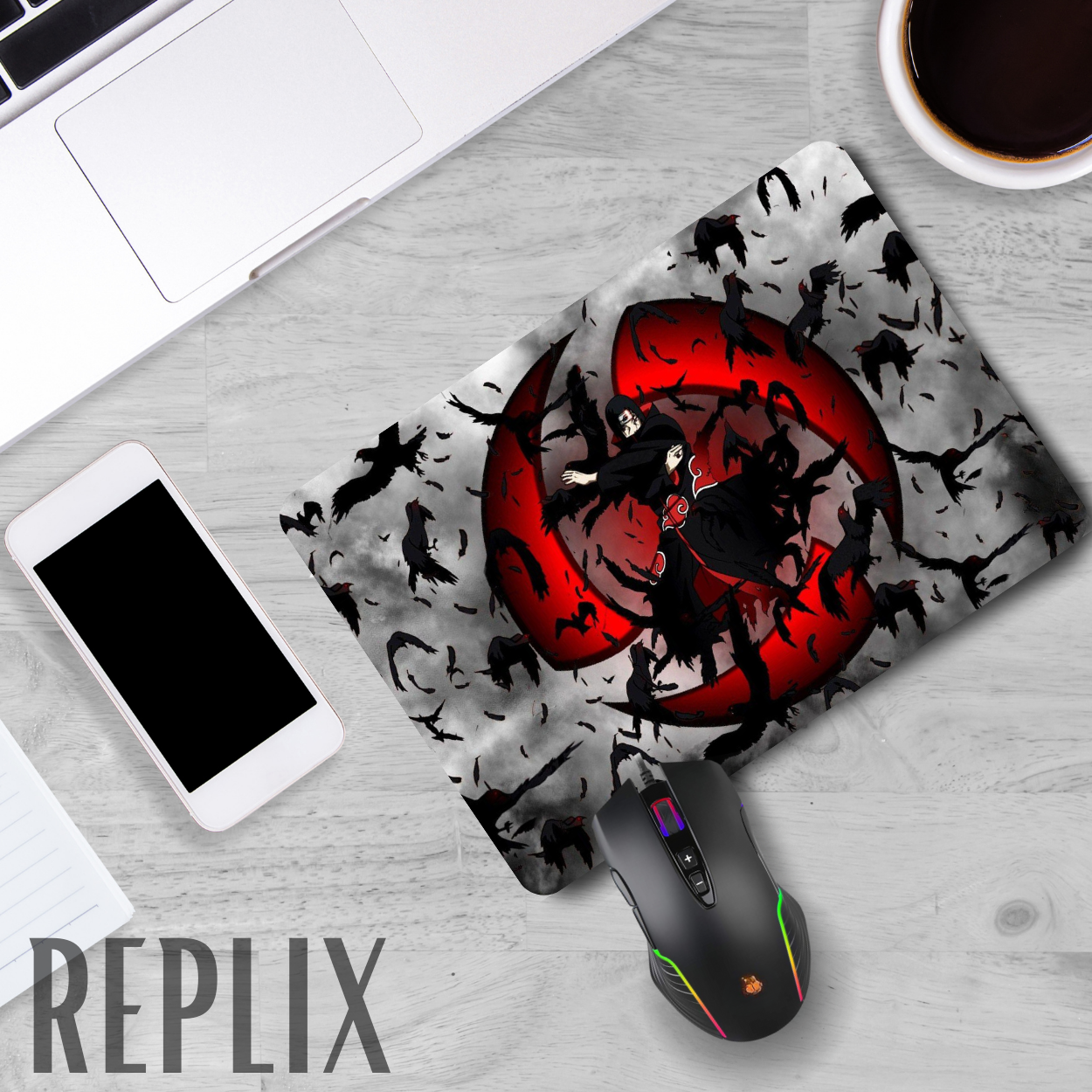 Replix Anime Mouse Pad (9 inch x 7 inch) - Itachi 4 Printed Mousepad Mousepad