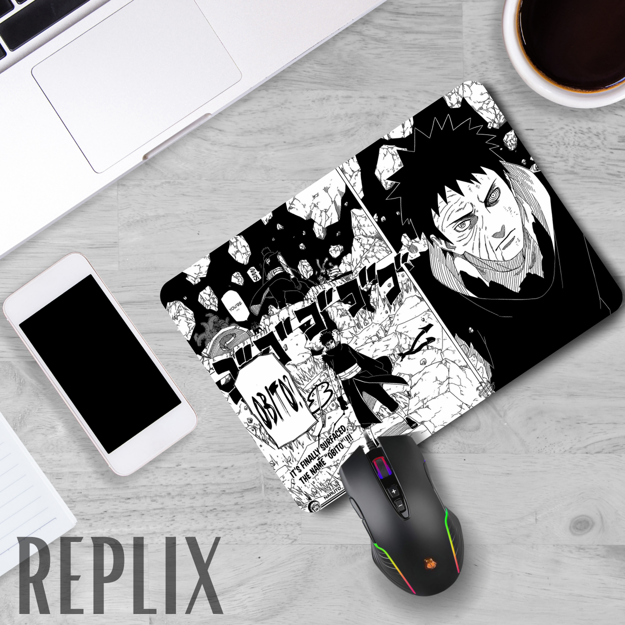 Replix Anime Mouse Pad (9 inch x 7 inch) - Manga Obito Printed Mousepad Mousepad