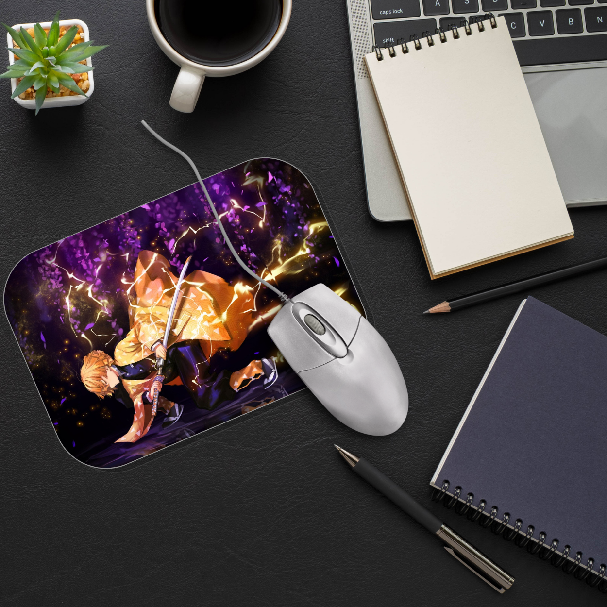 Replix Anime Mouse Pad (9 inch x 7 inch) - Zenitsu Printed Mousepad Mousepad