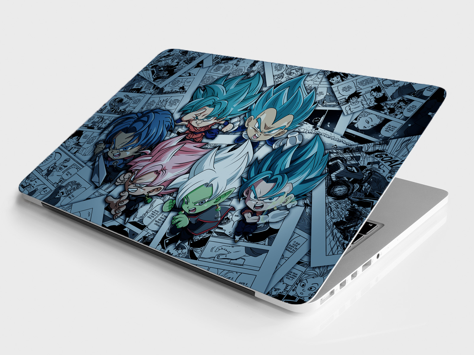 Replix Little Goku Anime Vinyl Laptop Skin with Free Sticker Compatible for All Laptops Vinyl Laptop Decal 15.6
