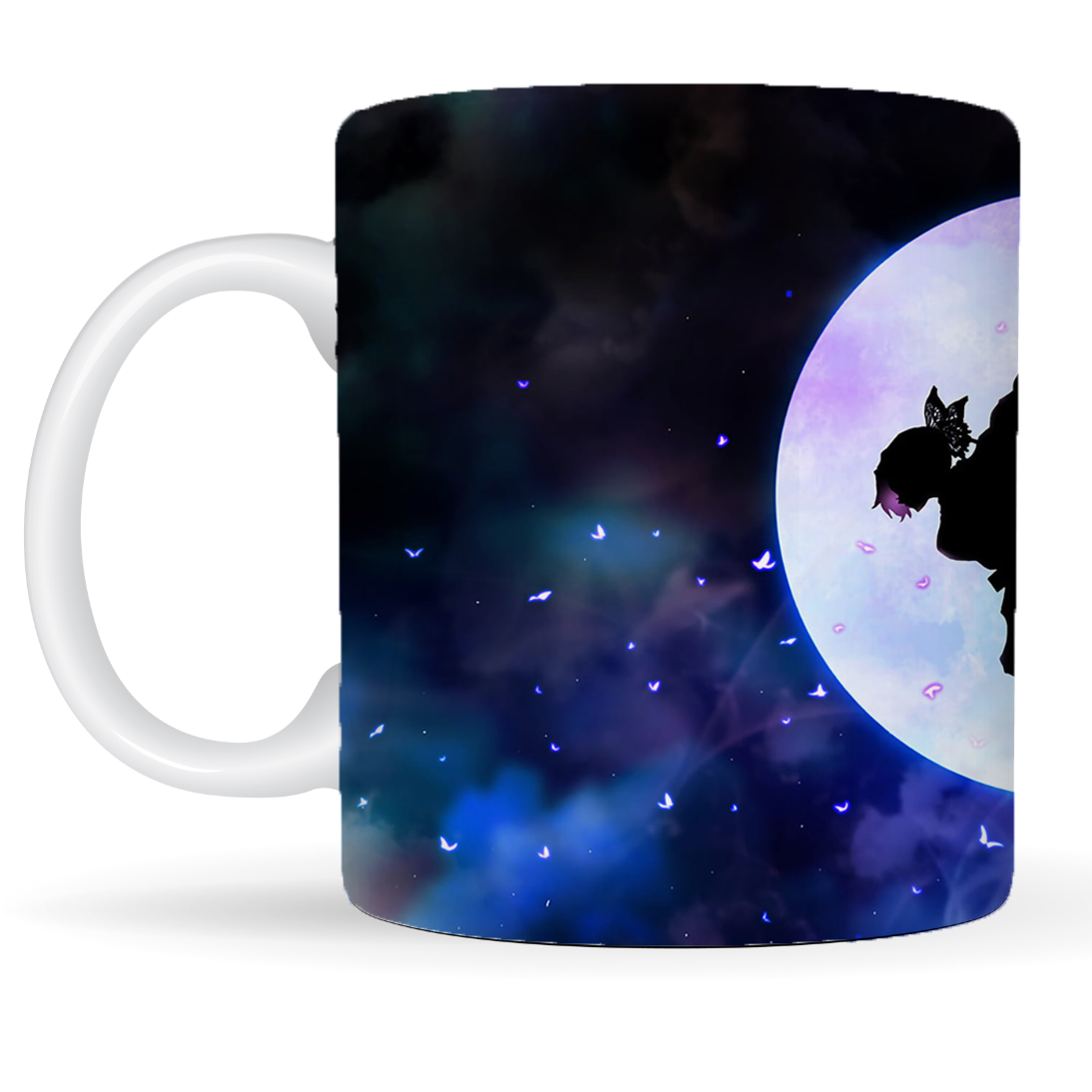Replix Naruto Anime Printed Coffee Mug, White Ceramic Milk Mug Anime Printed, 350 ml for Gifting and Present (Shinobu)