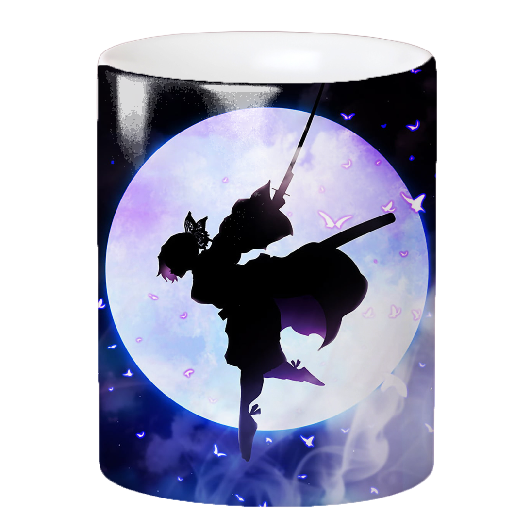 Replix Naruto Anime Printed Coffee Mug, White Ceramic Milk Mug Anime Printed, 350 ml for Gifting and Present (Shinobu)