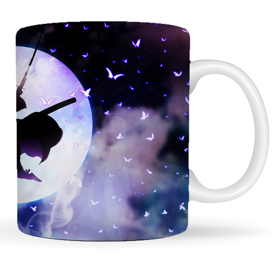 Replix Naruto Anime Printed Coffee Mug, White Ceramic Milk Mug Anime Printed, 350 ml for Gifting and Present (Shinobu)